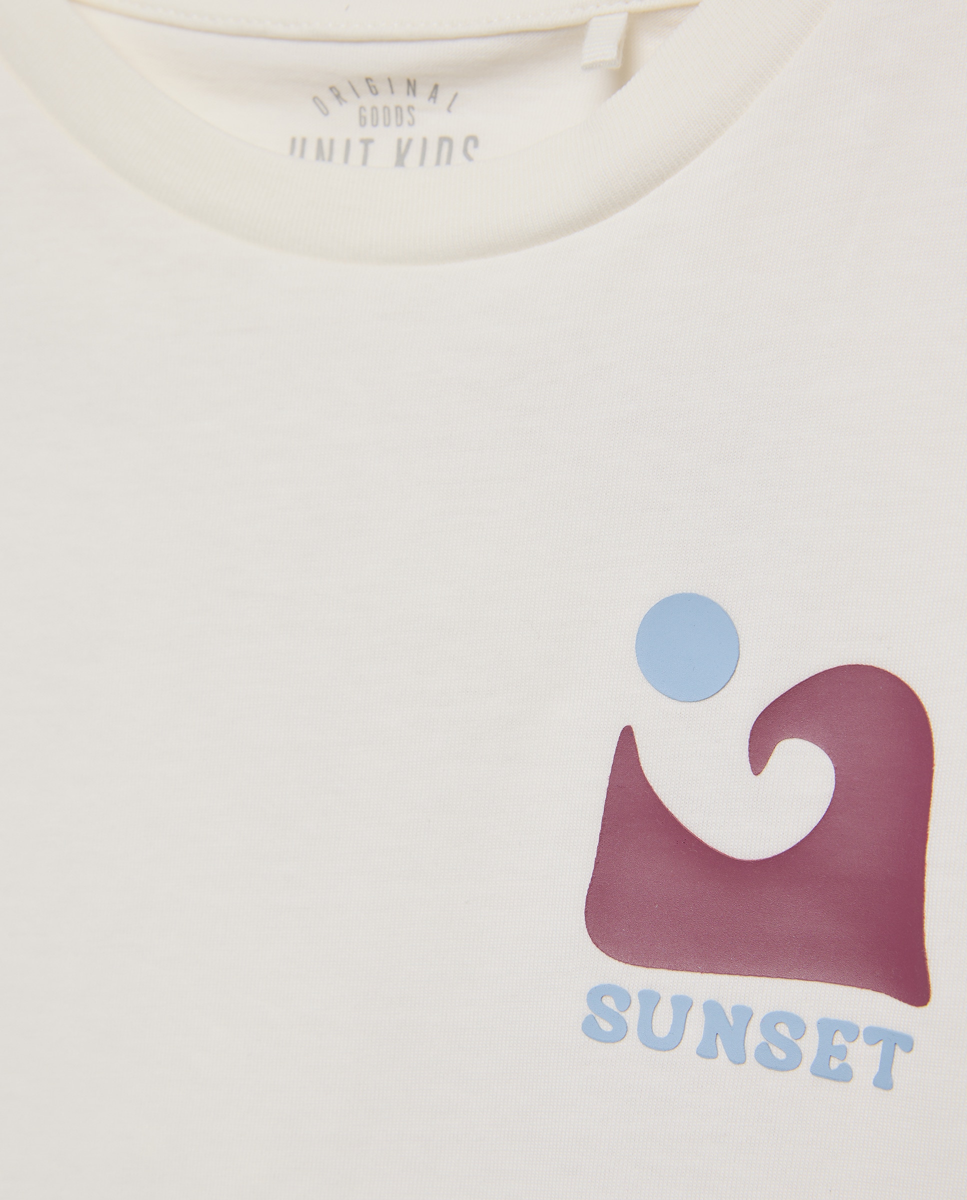 Camiseta de niño estampada manga corta Blanco roto-3