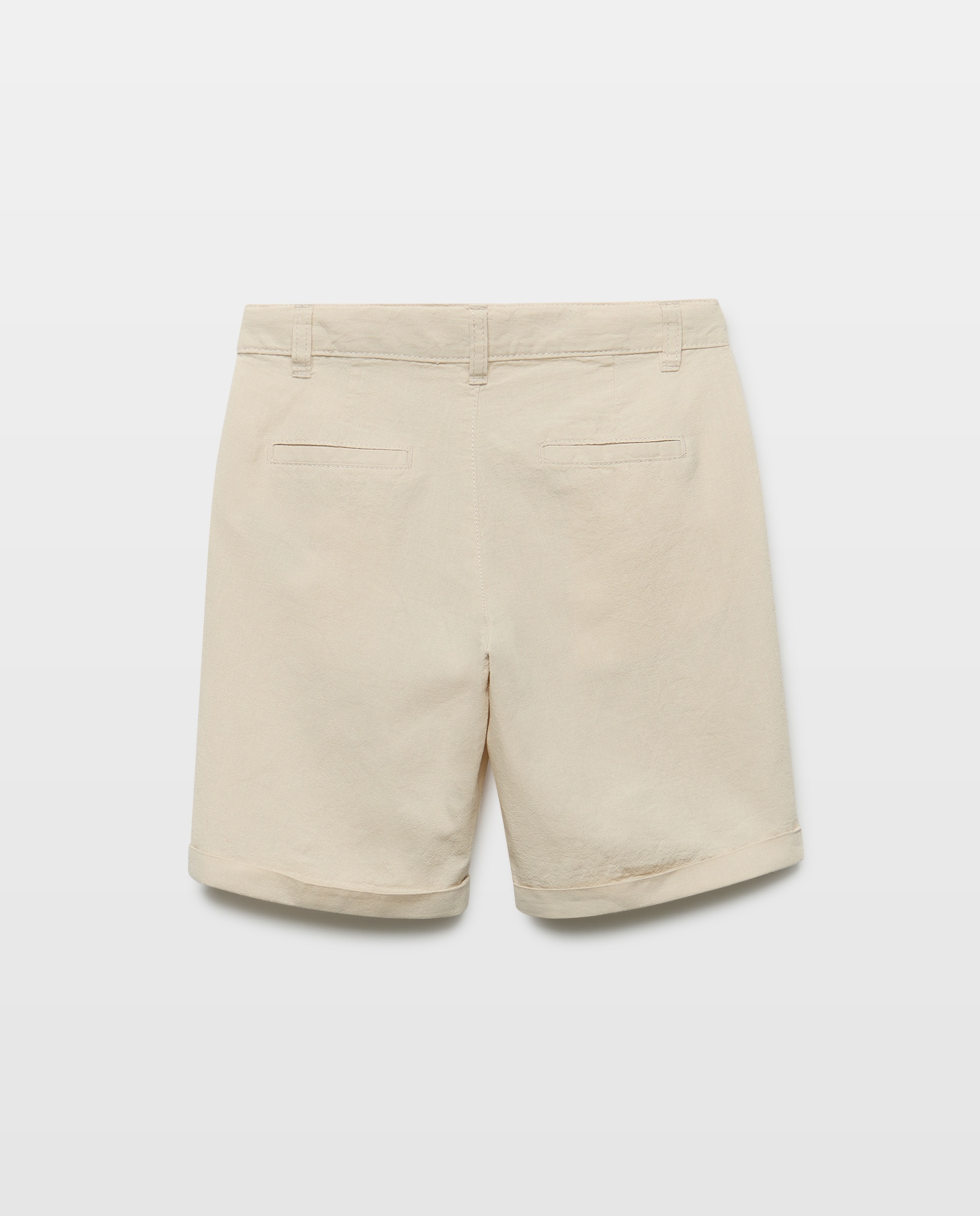 Bermuda de niño chino algodón-lino 850 Piedra-2