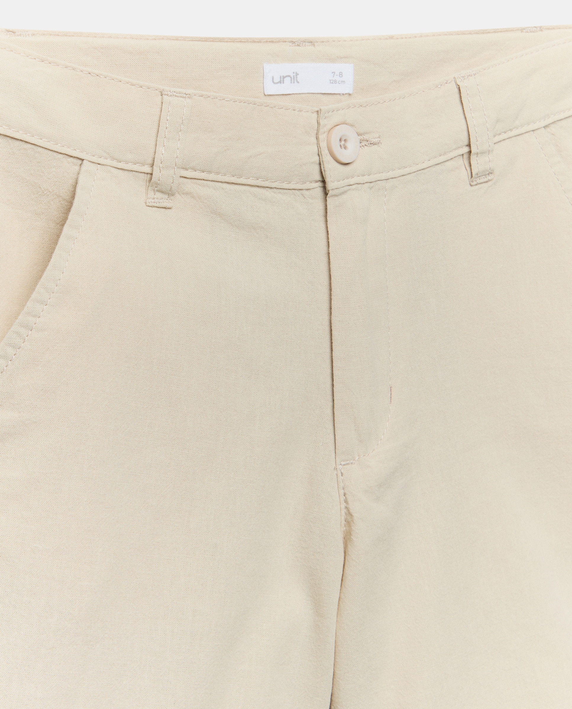 Bermuda de niño chino algodón-lino 850 Piedra-3