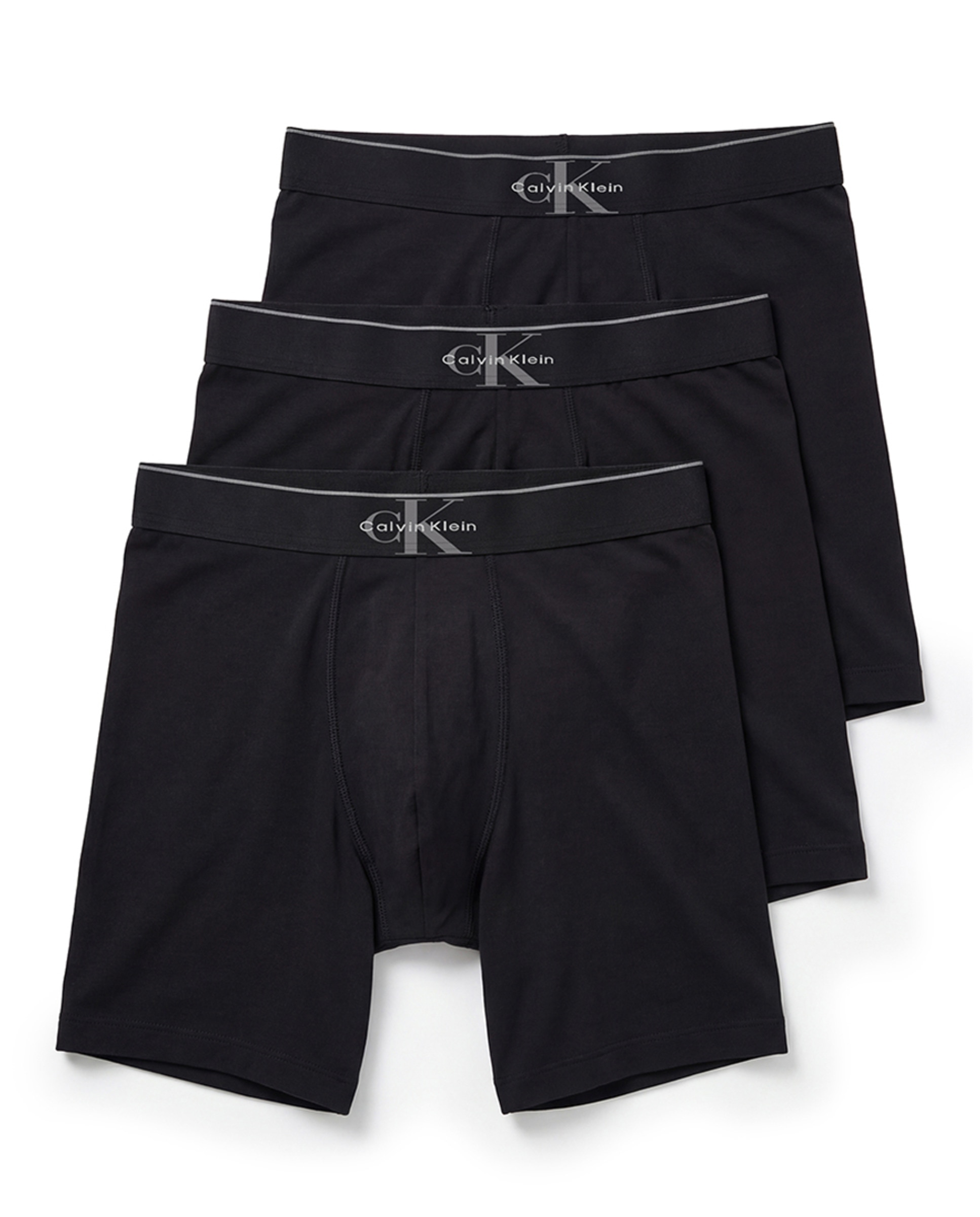 Pack de 3 Boxers Compridos Preto-1