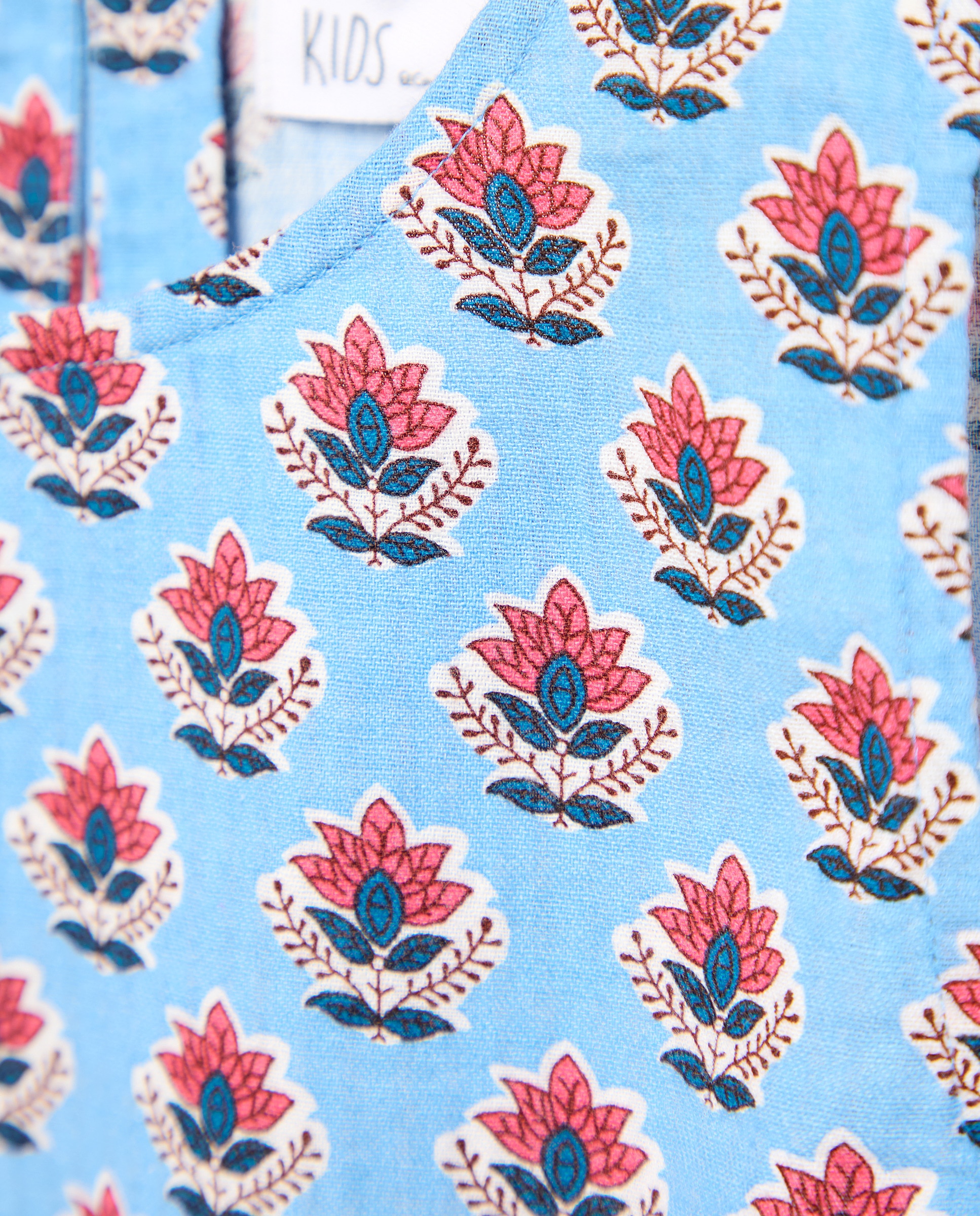 Top às Riscas com Laços Laterais Azul-2