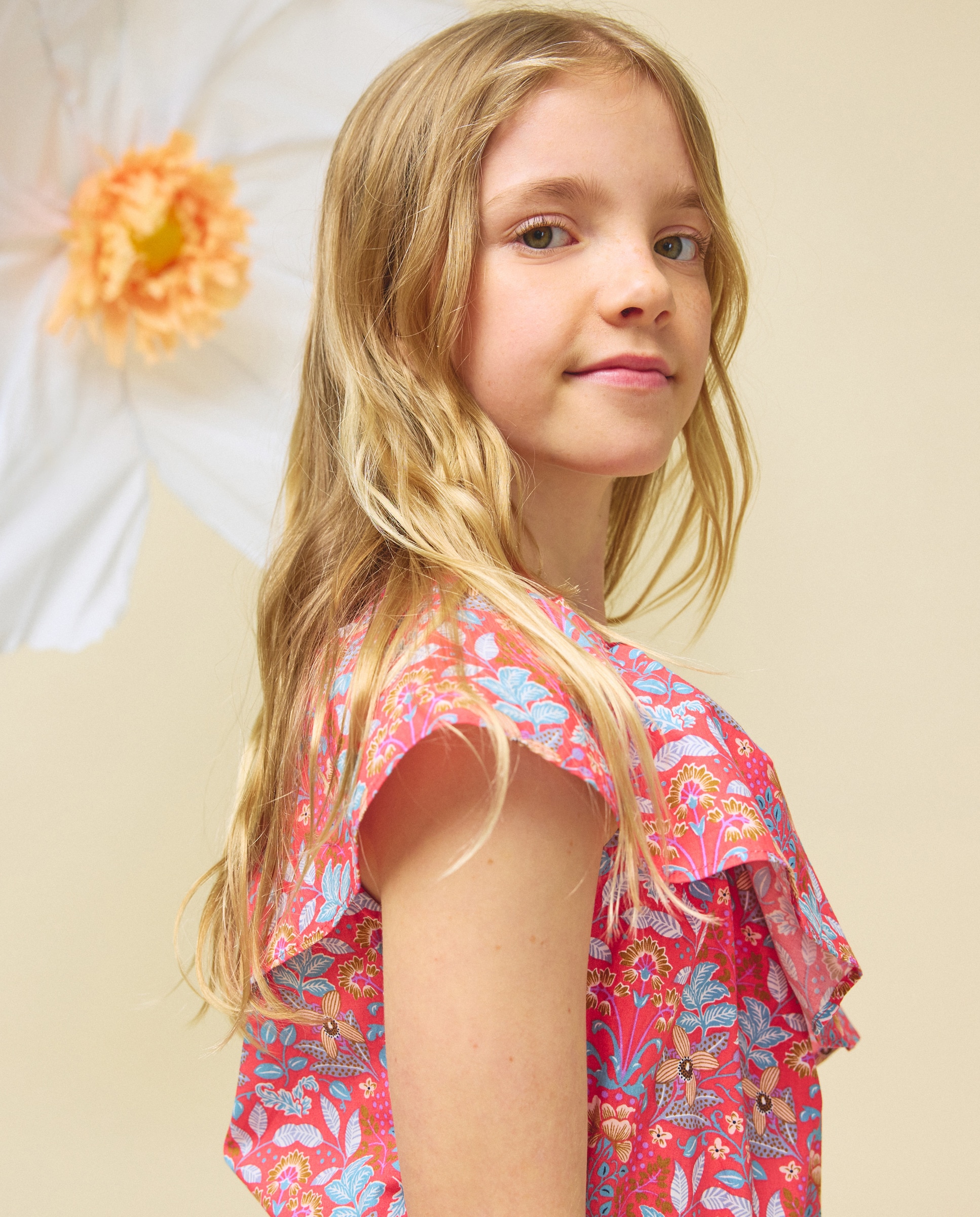 Macacão Comprido em Popelina Vermelho-3