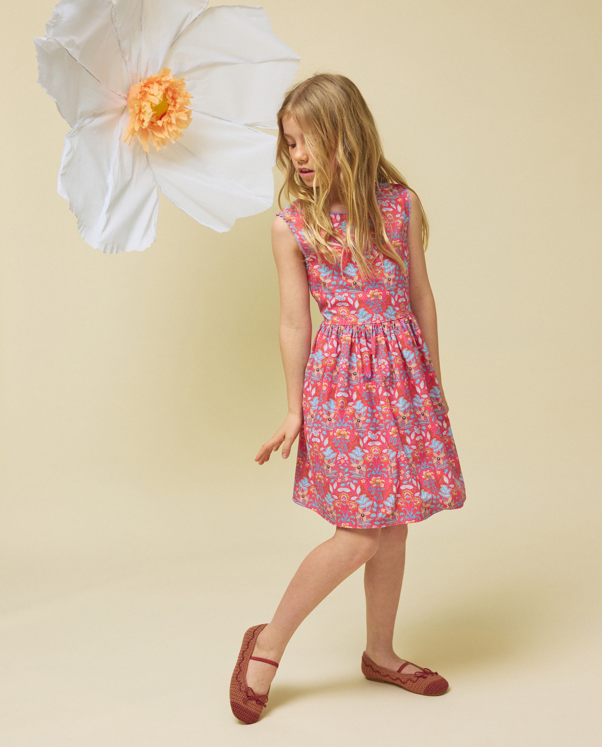 Imagem 0 de Vestido de Popelina com Costas Cruzadas