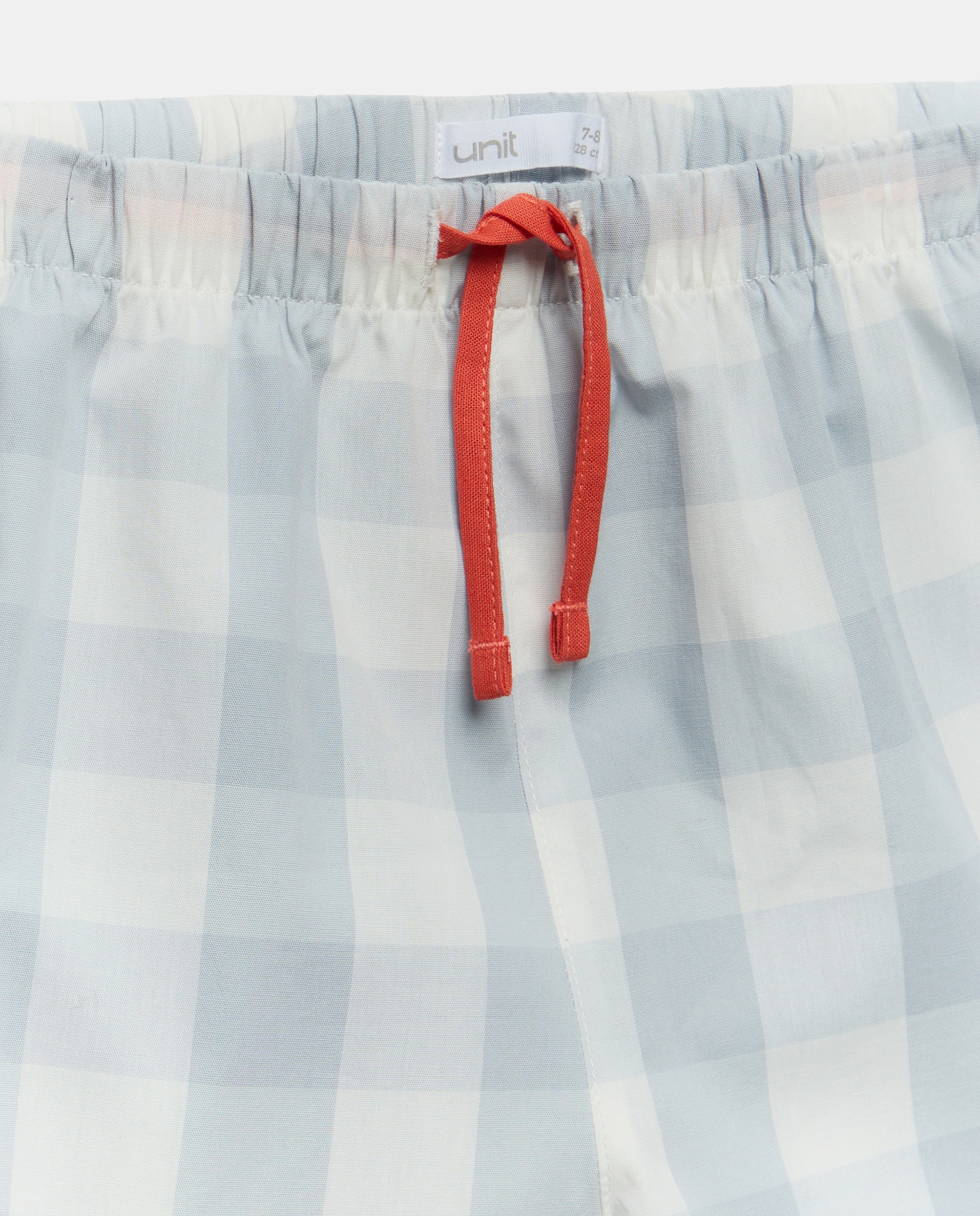 Pijama de niña de popelin corto 410 Azul claro-3