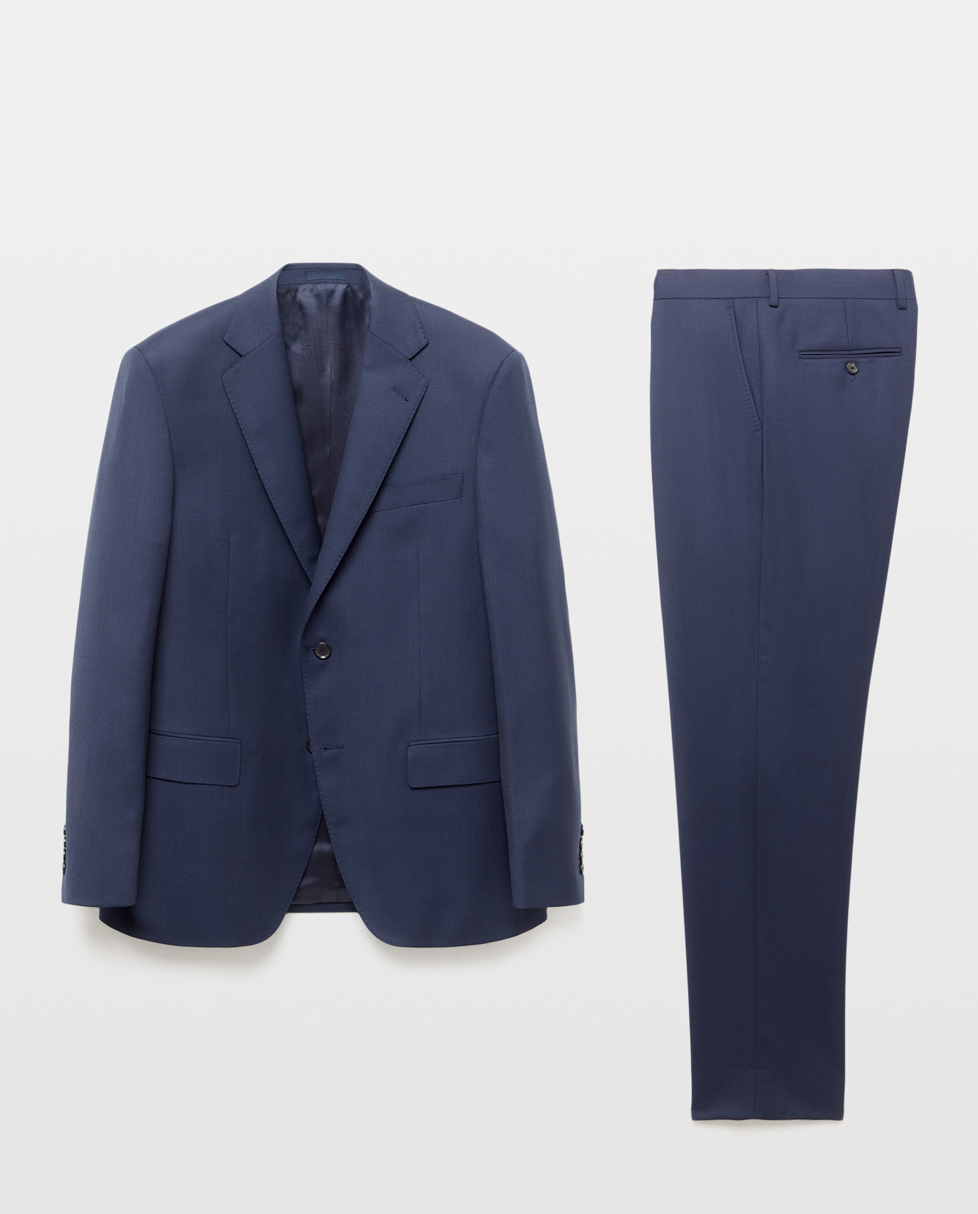 Fato com Olho-de-Perdiz e em Lã Azul-6