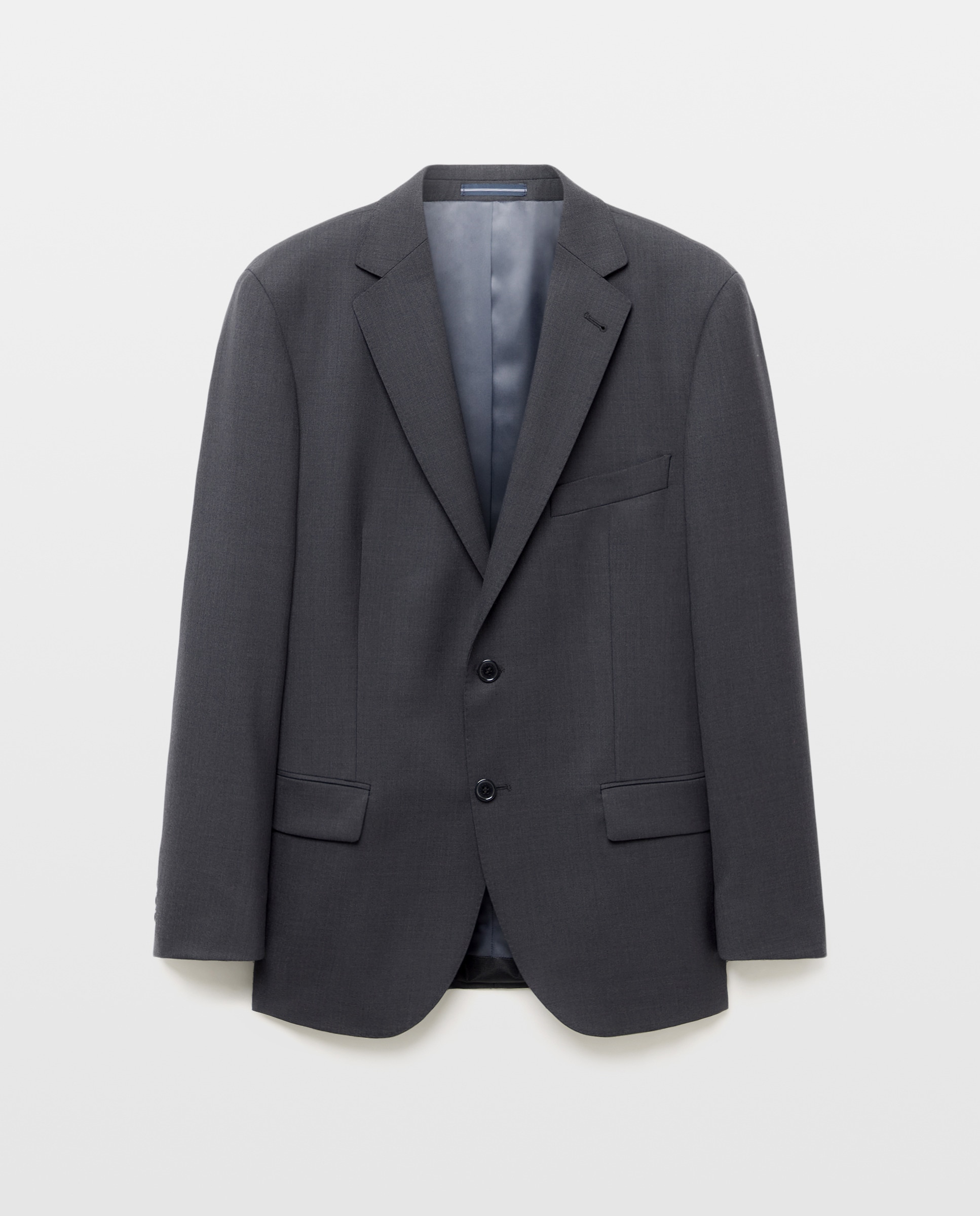 Casaco de Fato Separate Regular Lavável Cinzento-5