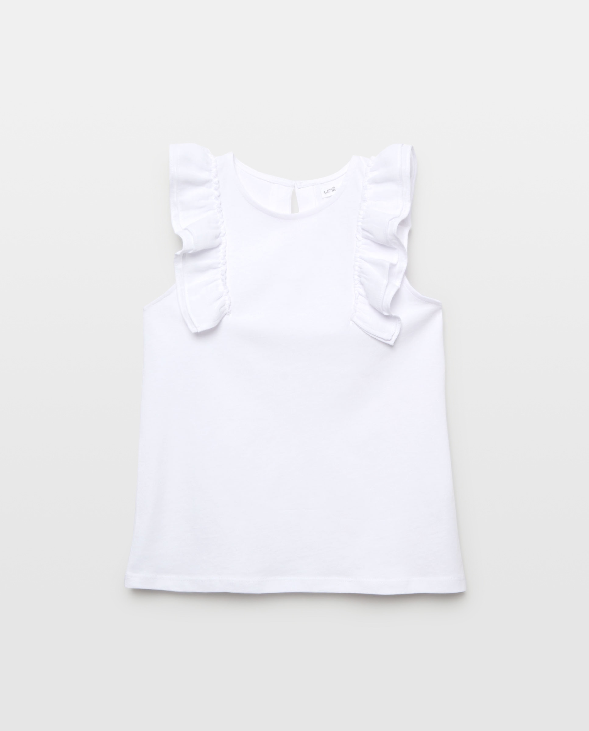 Imagen 0 de Camiseta niña con volante de gasa