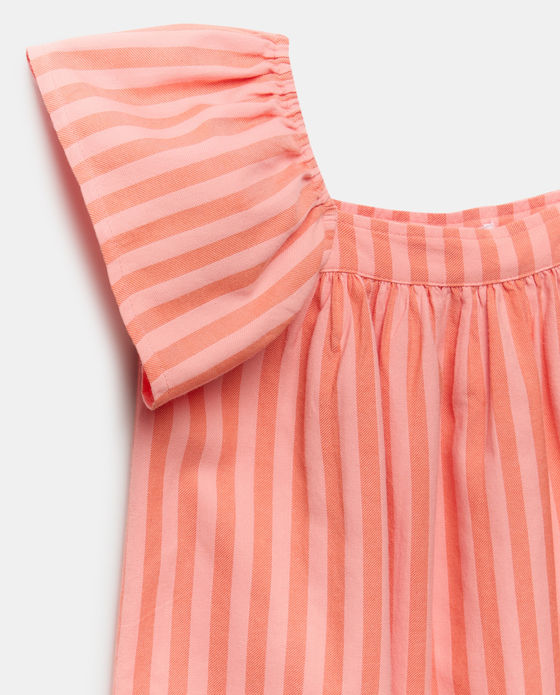 Vestido niña camisero rayas 230 Rosa oscuro-3