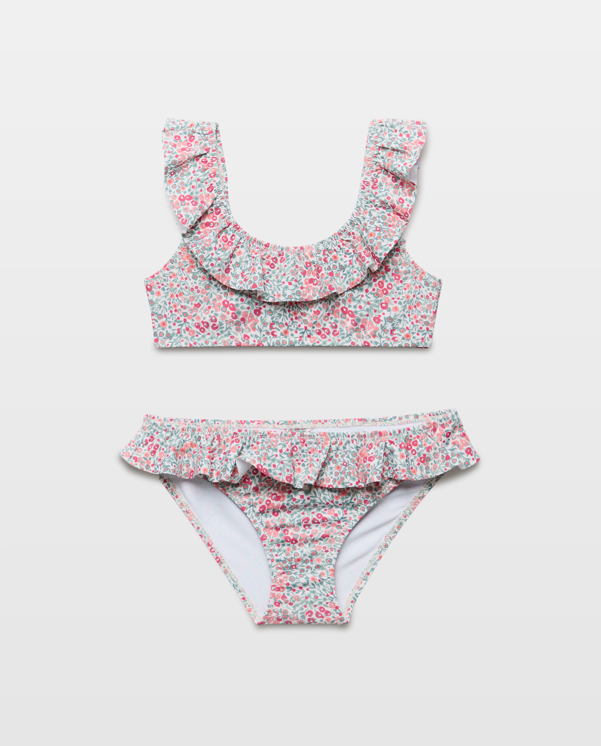 Imagen 0 de Bikini niña volante florecita