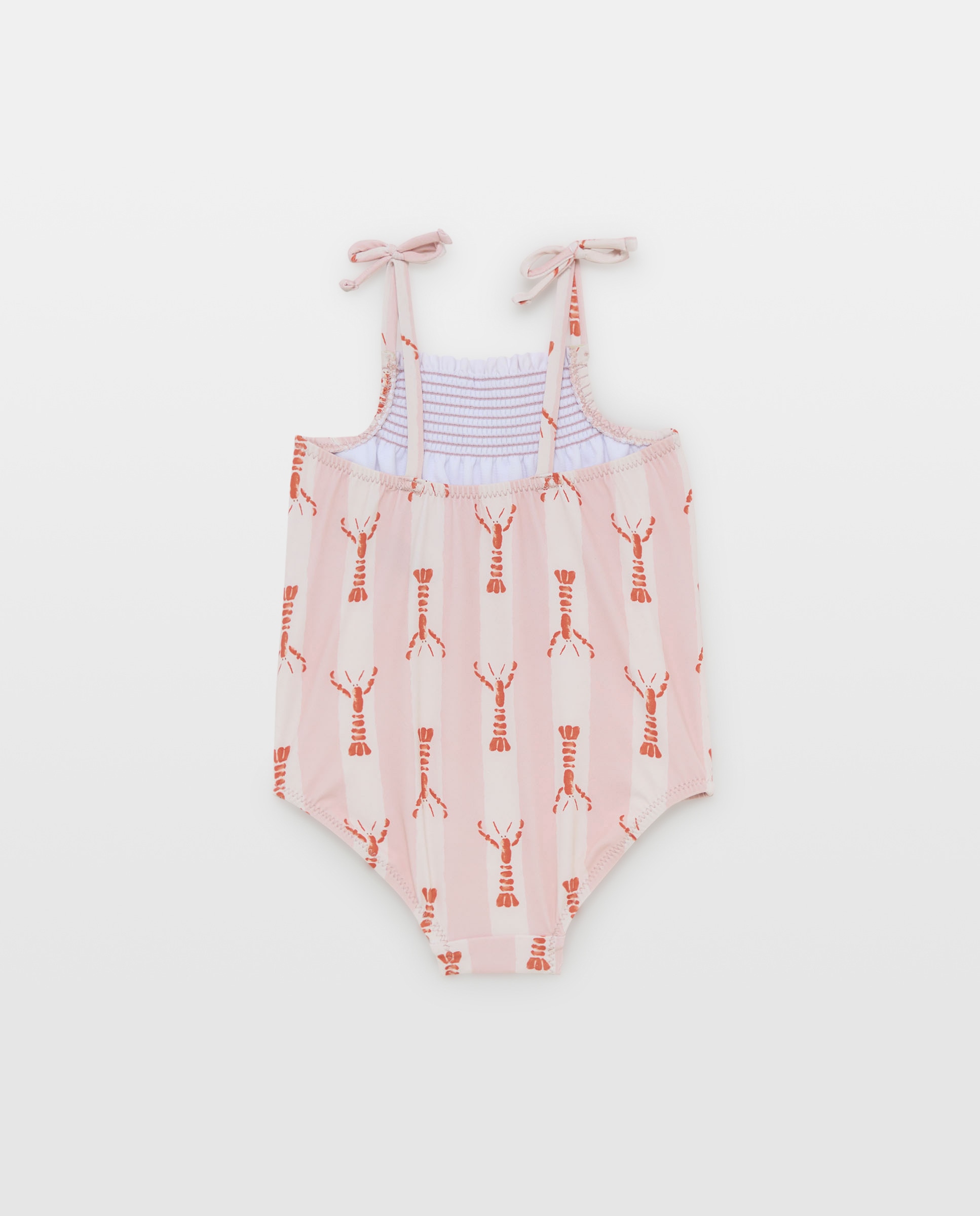 Bañador de bebé smock langosta 200 Rosa-2