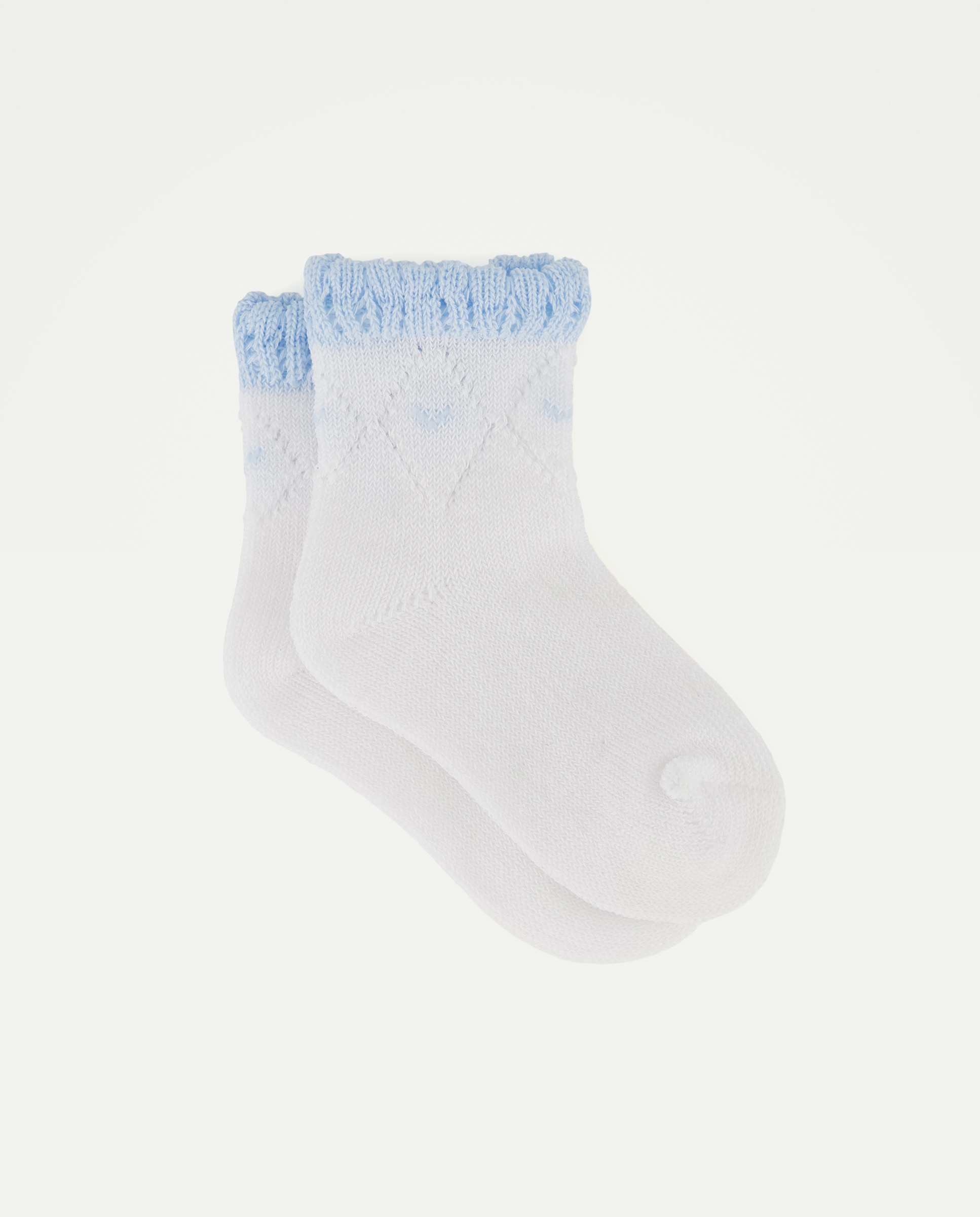 Imagem 0 de Meias de Cerimónia de Bebé com Contraste no Punho