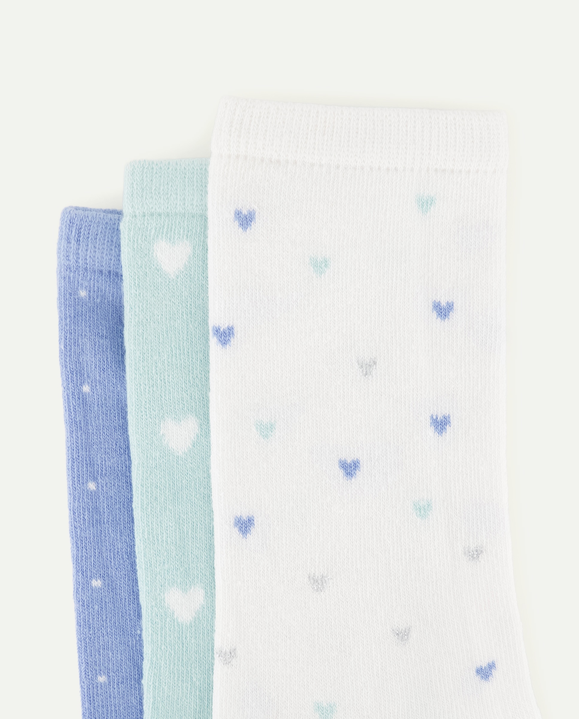 Pack de 3 Pares de Meias Curtas Cotton Juice Azul-marinho-2