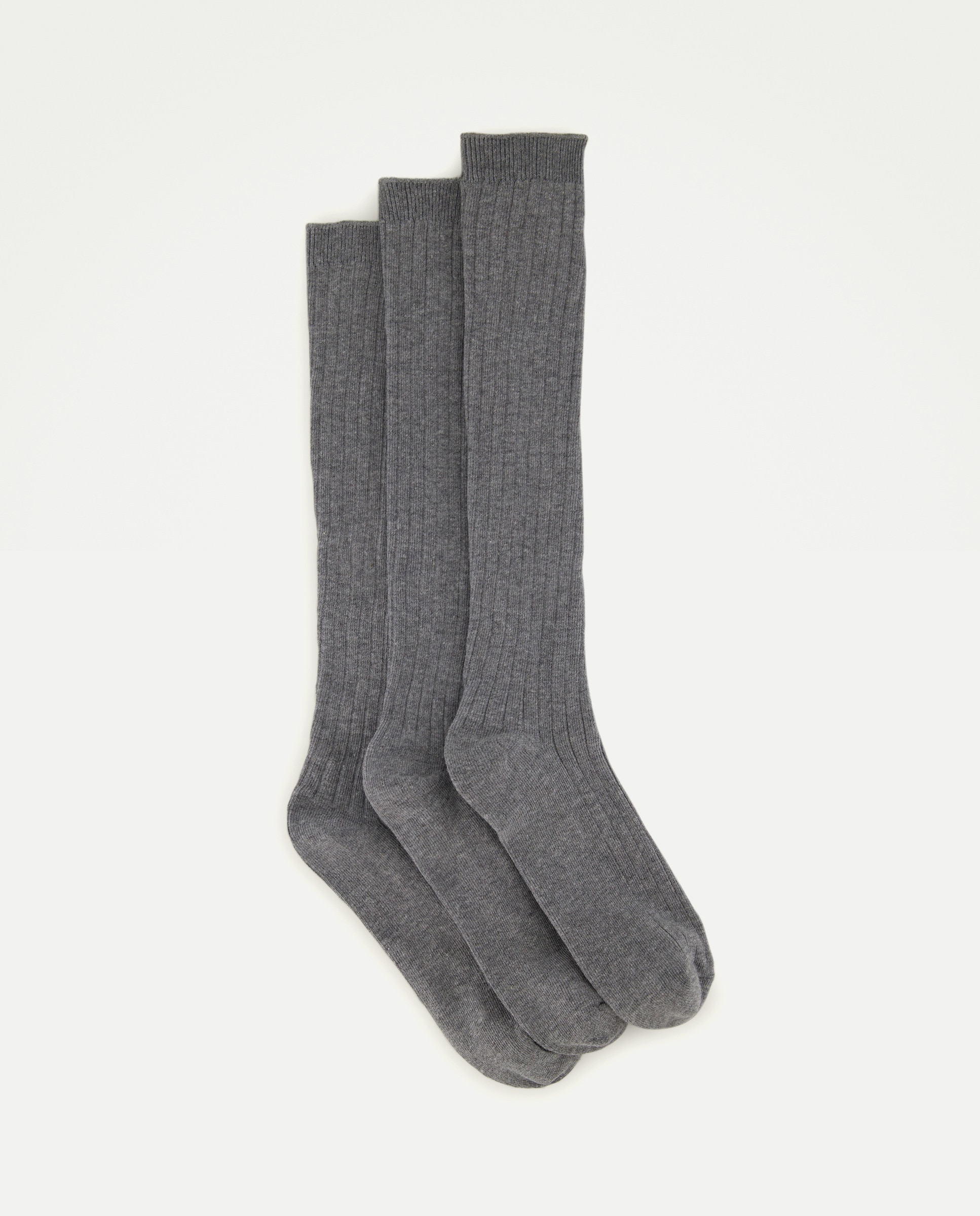 Imagem 0 de Pack de 3 Pares de Meias Altas Caneladas