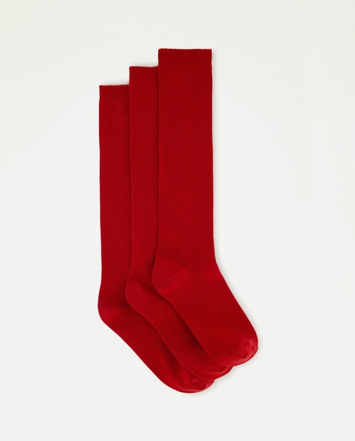 Imagem 0 de Pack de 3 Pares de Meias Altas Lisas