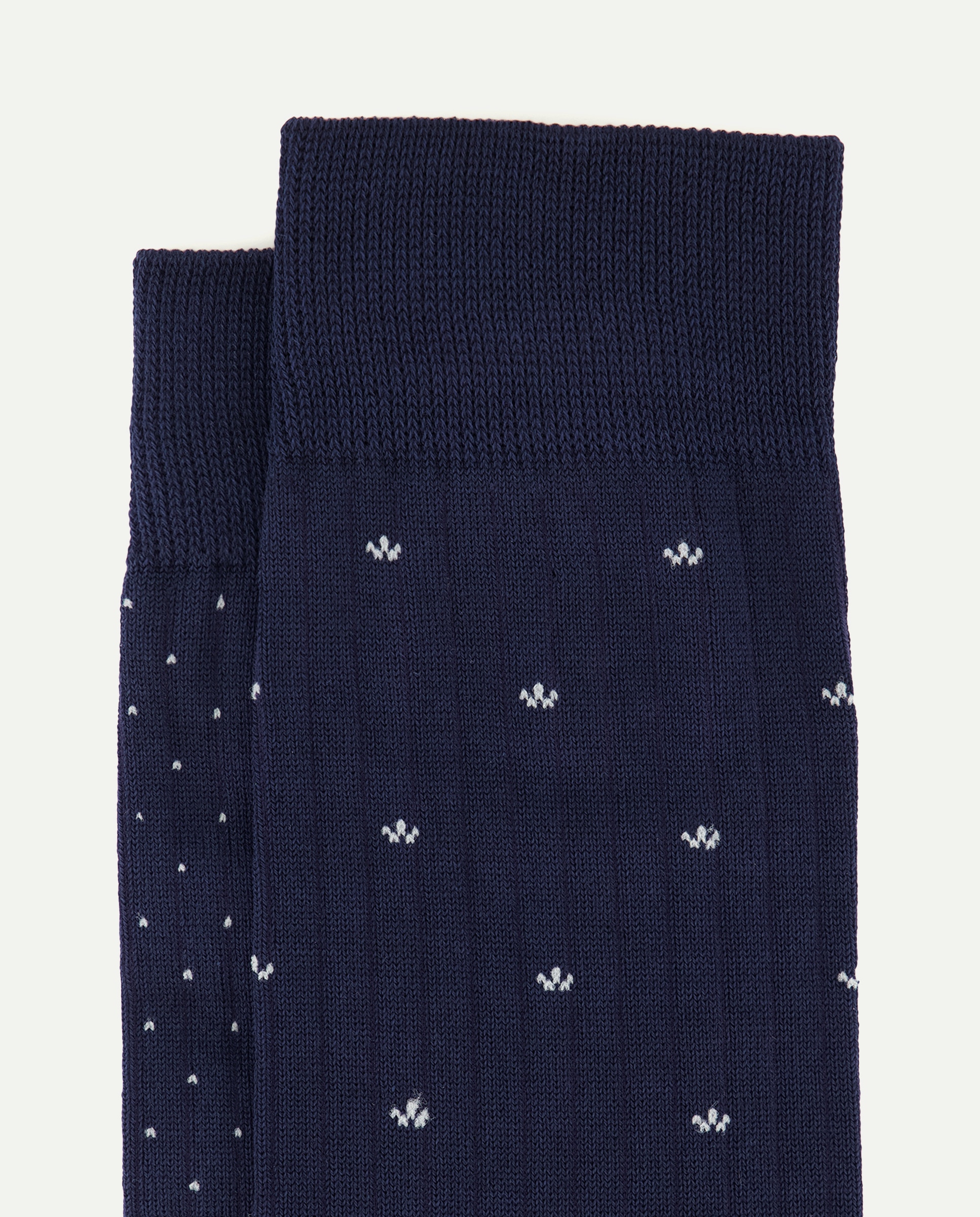Pack de 2 Pares de Meias Semi Clássicas Azul-escuro-2