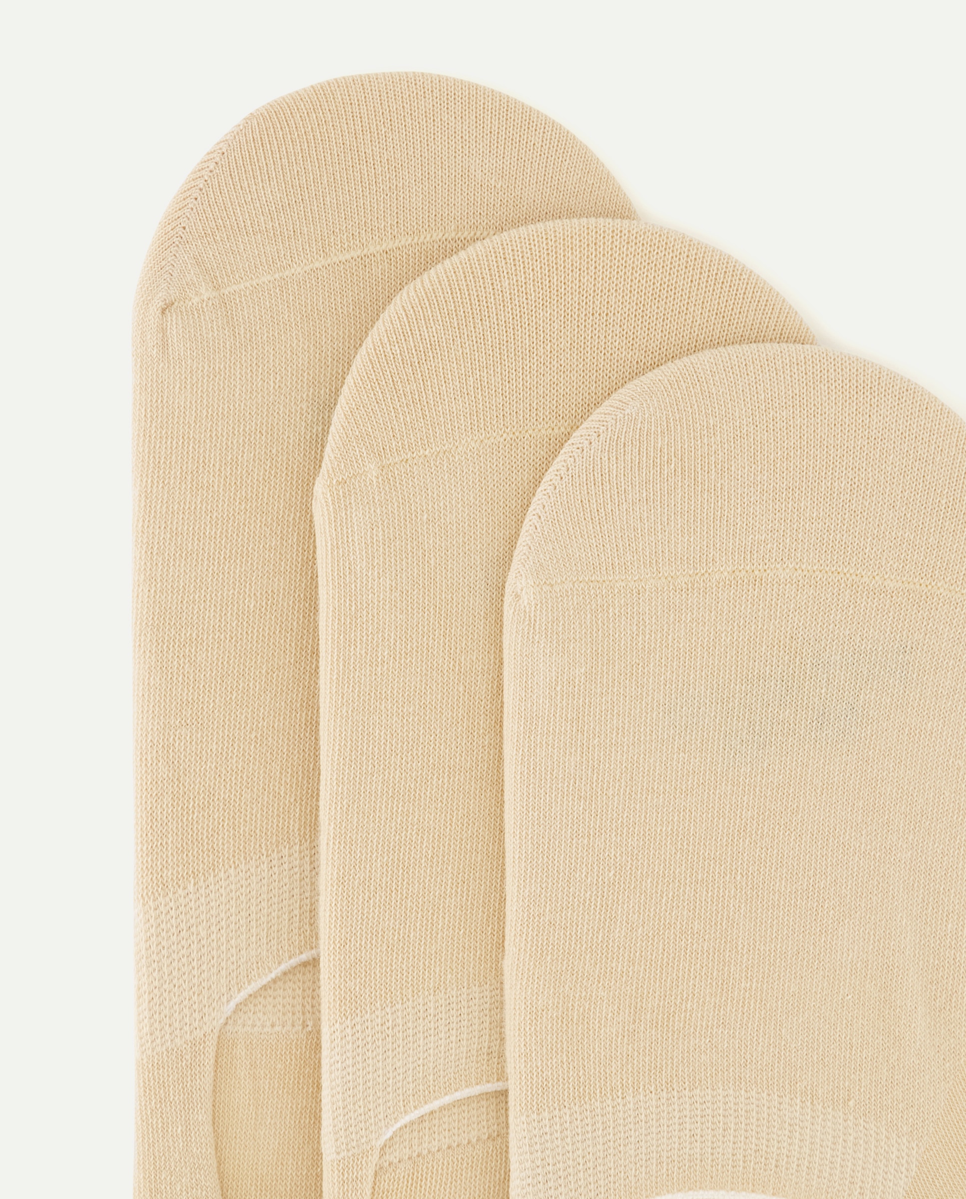 Pack de 3 Pares de Pezinhos Monocolor Natural-2