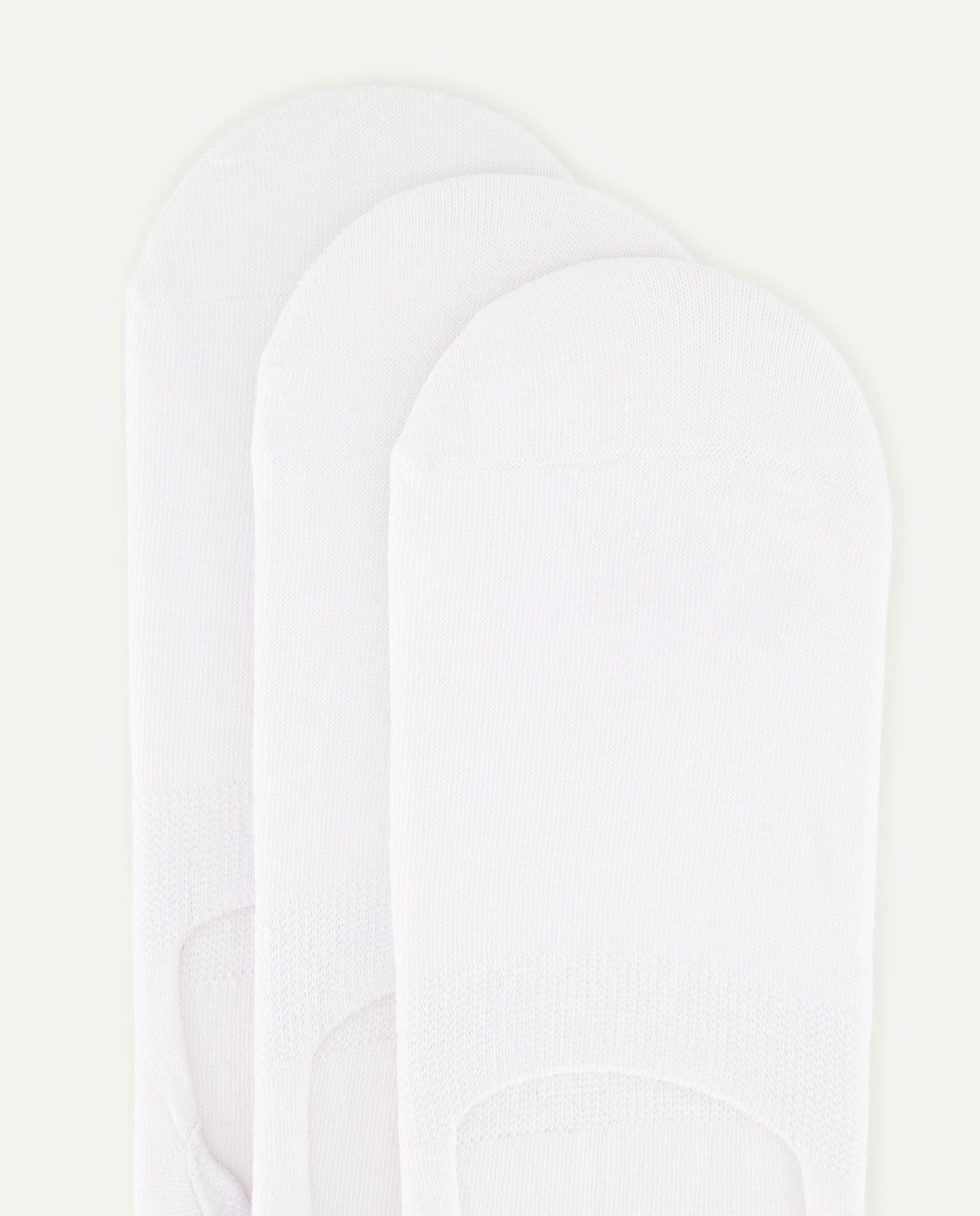Pack de 3 Pares de Pezinhos Monocolor Branco-2
