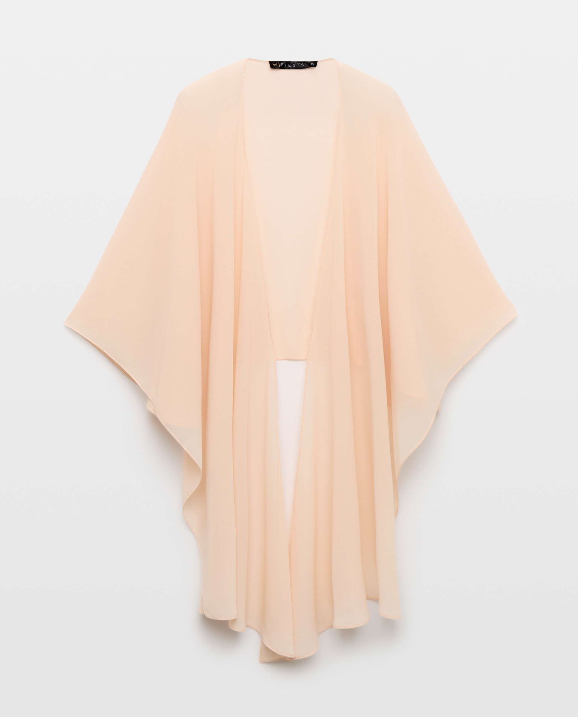 Xaile Tipo Capa Larga Bege-4