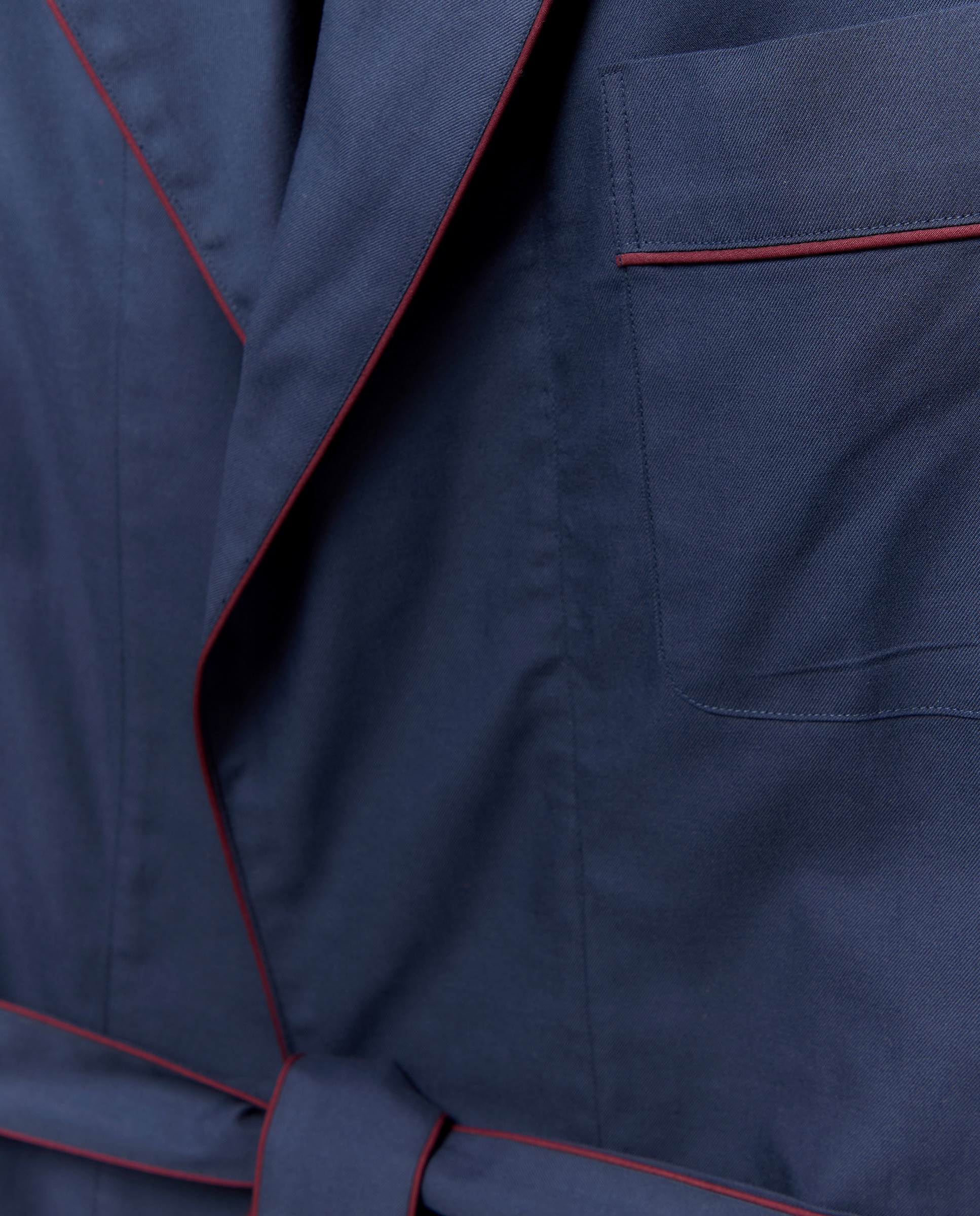 Robe Liso de Sarja Azul-marinho-4