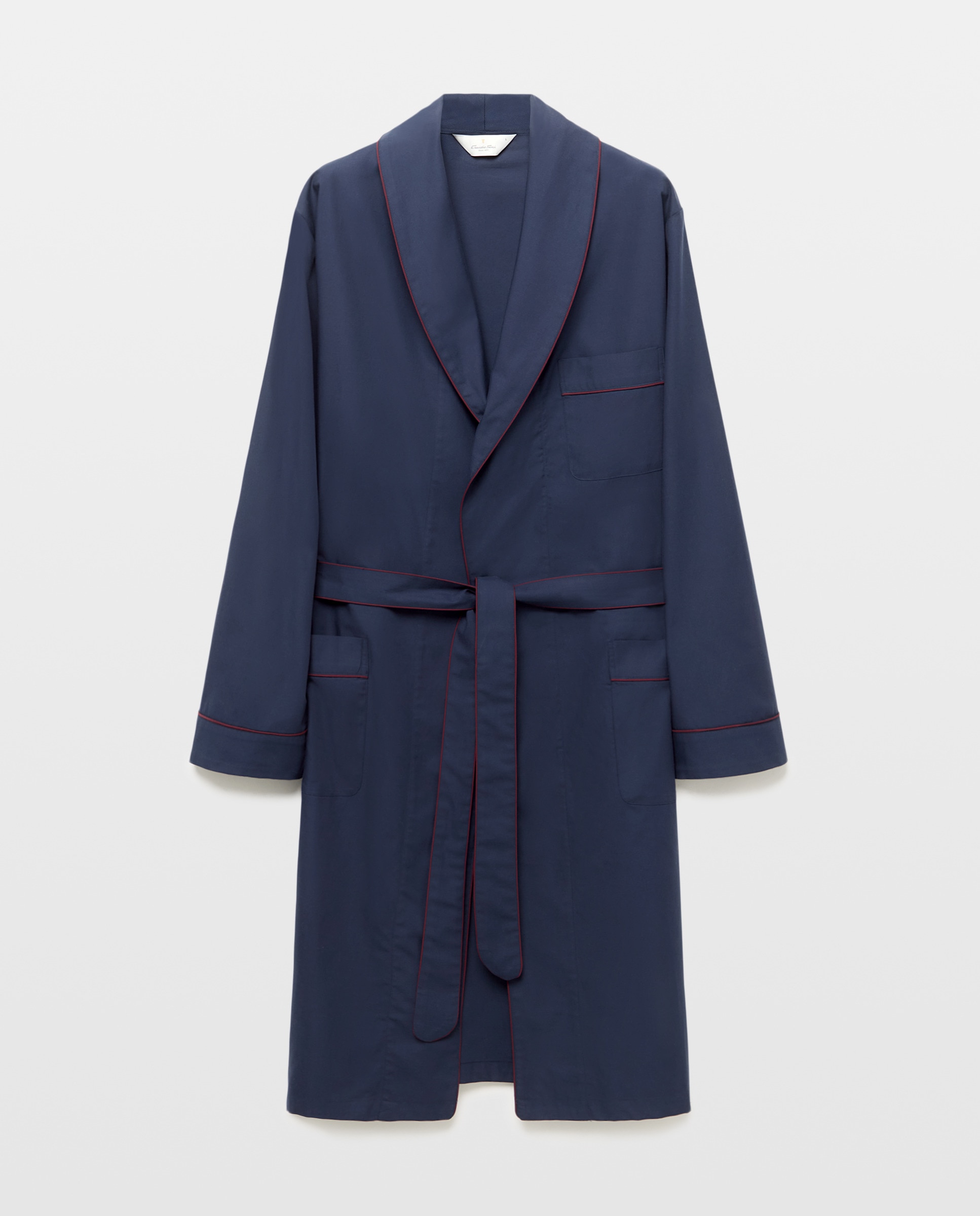 Robe Liso de Sarja Azul-marinho-3