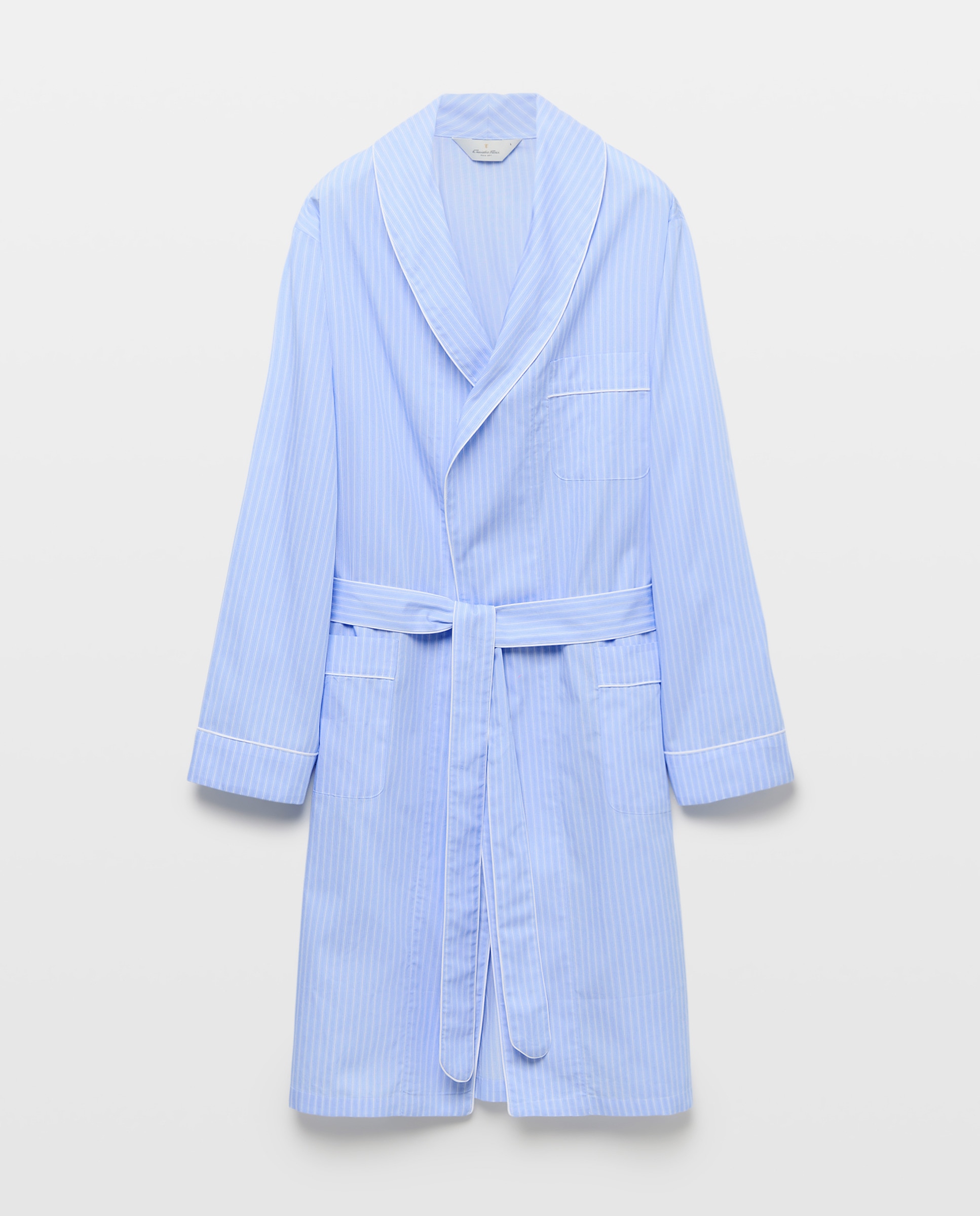 Robe de Popelina às Riscas 400 Azul-3