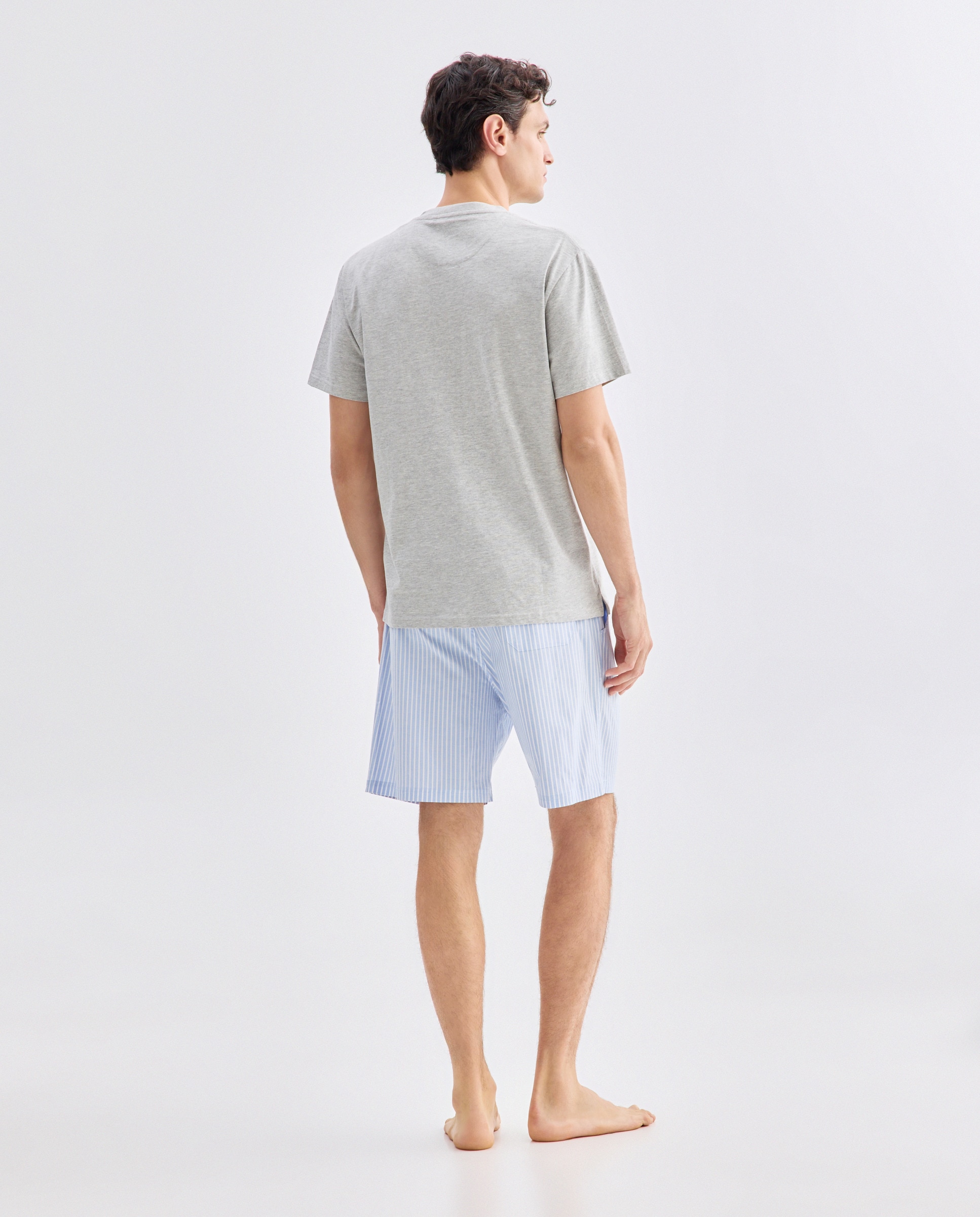 Pijama Misto Curto Azul-marinho-2