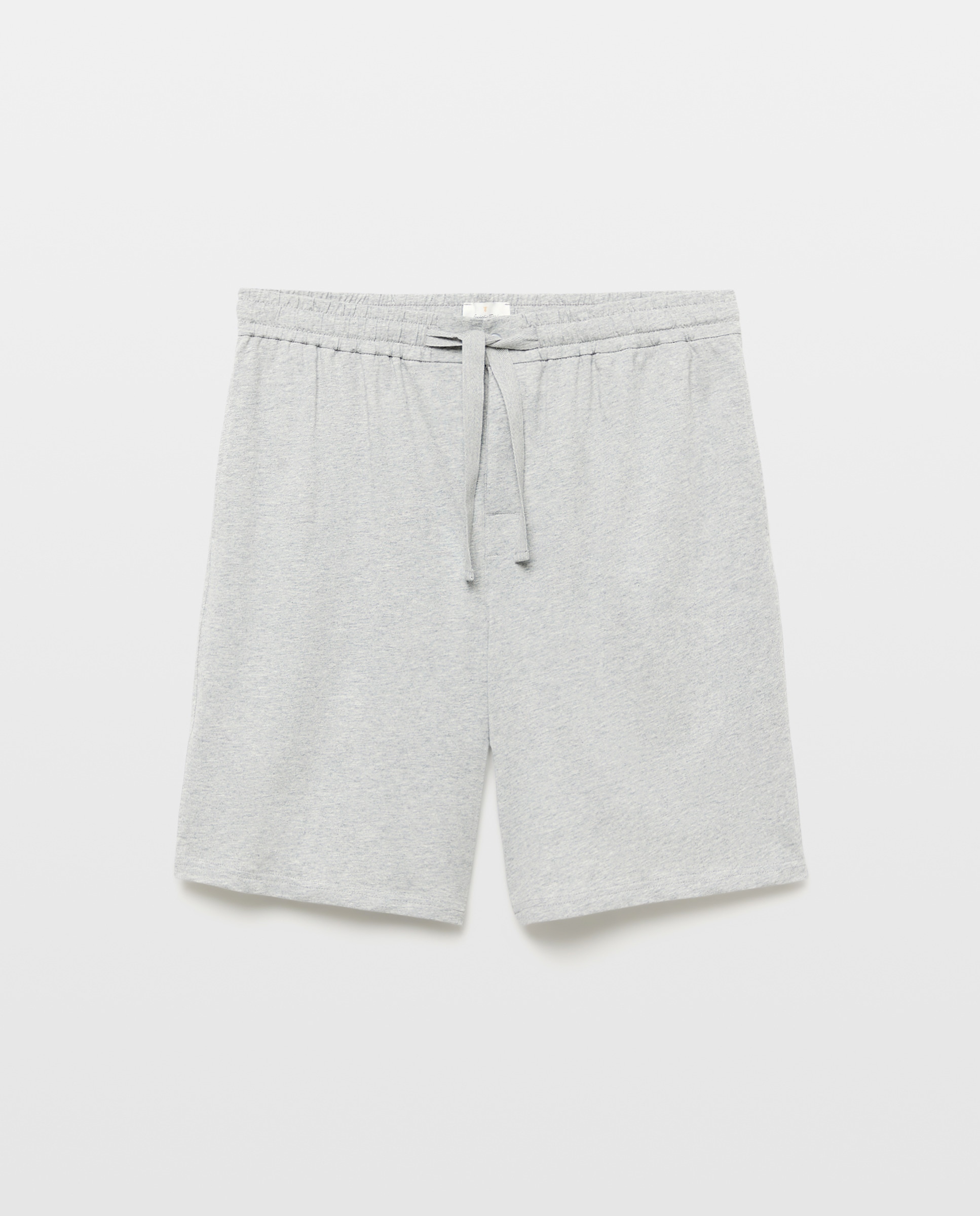 Calções de Pijama de Algodão Cinzento-4