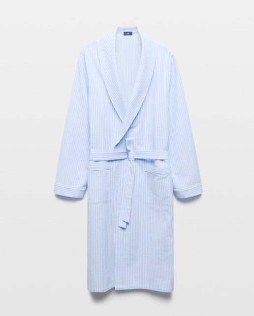 Imagen 0 de Bata hombre algodón rayas