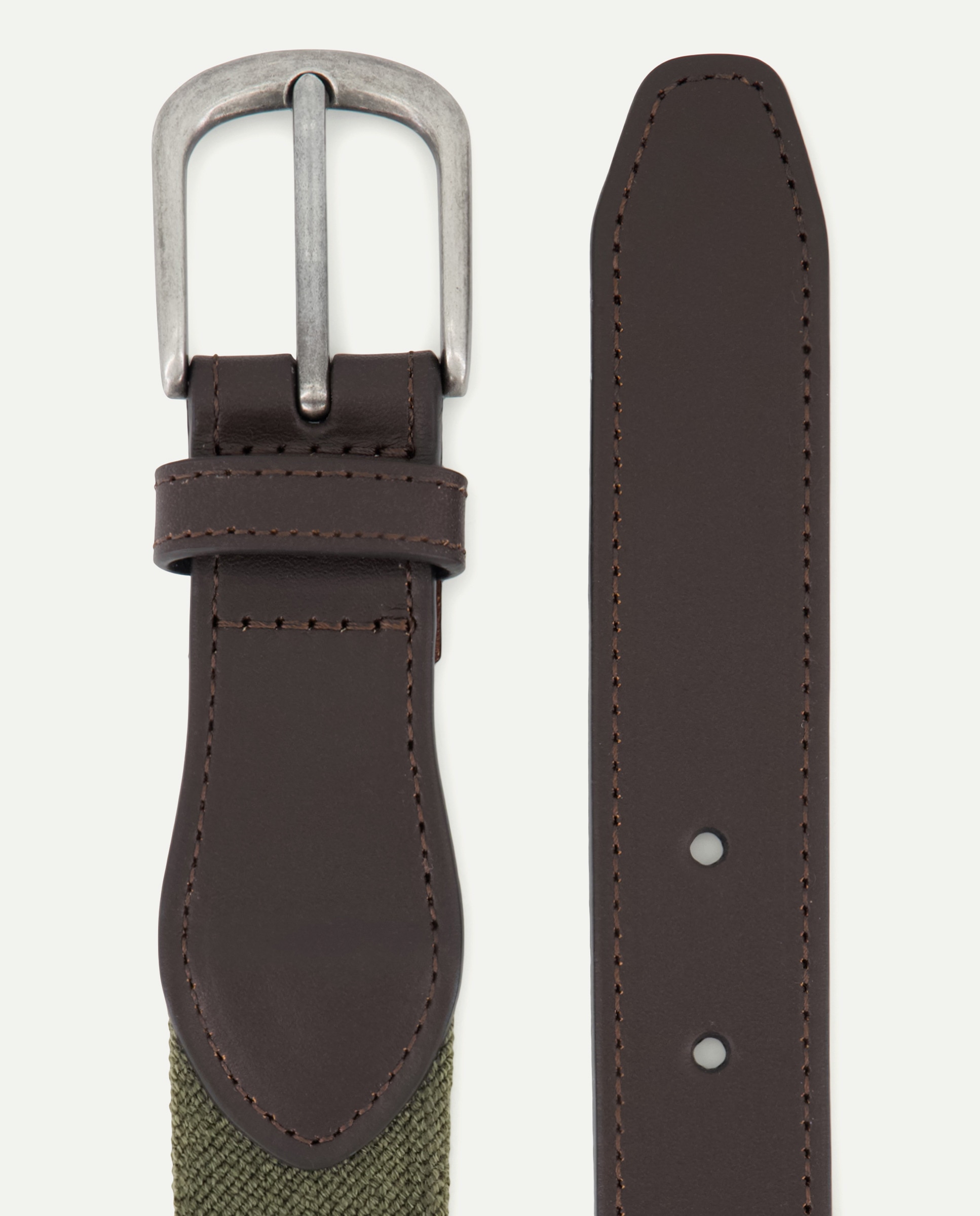 Cinturón hombre elástico 500 VERDE-2