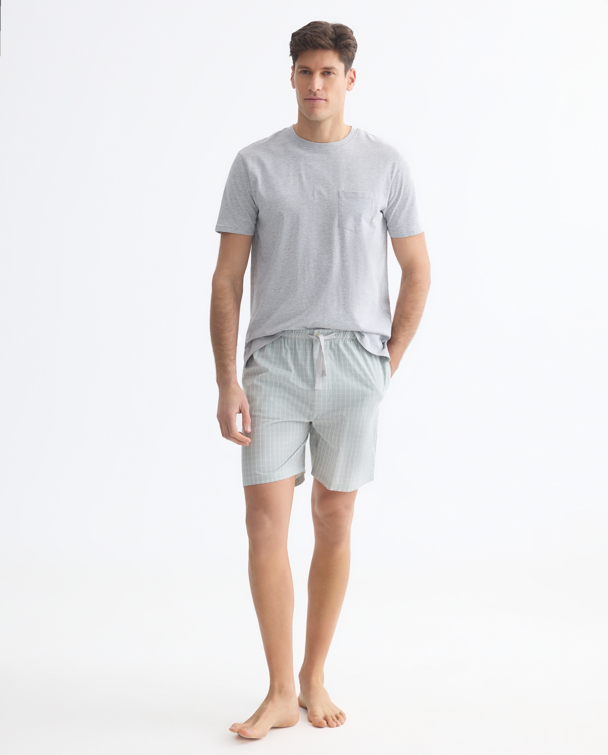 Imagen 0 de Pijama hombre algodón combinado corto