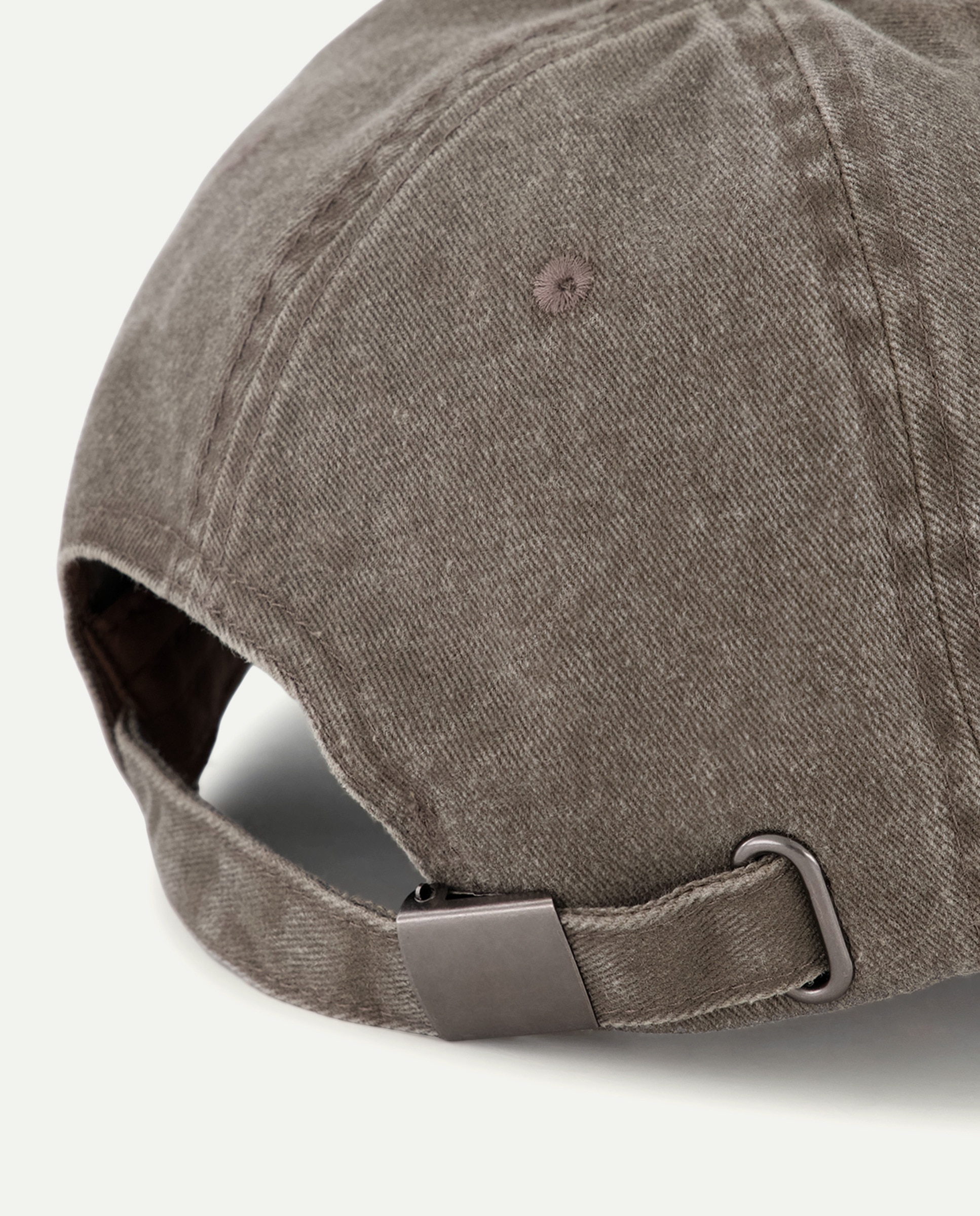 Gorra hombre algodón lavada Chocolate-2