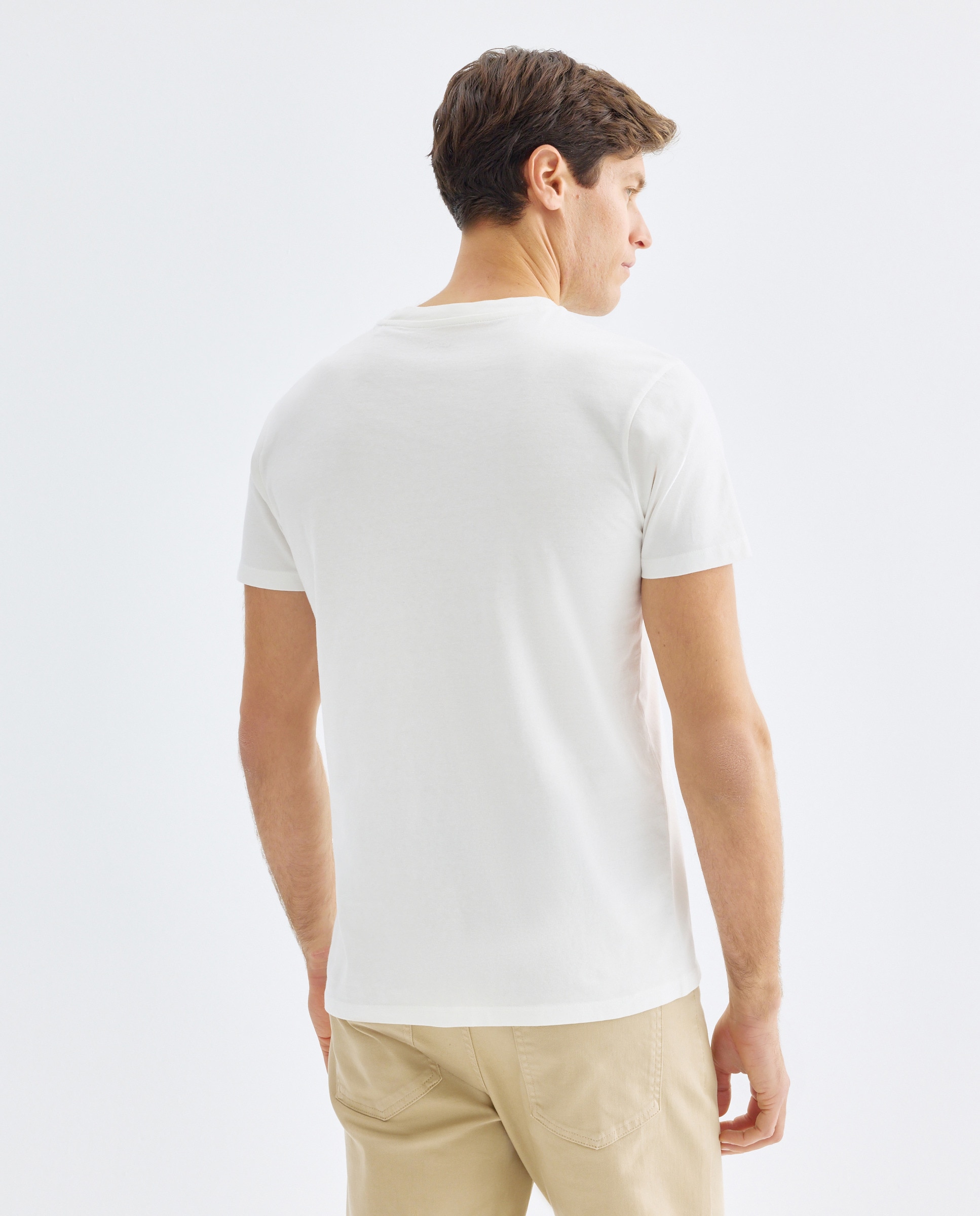 Camiseta de hombre manga corta Explore & Wild 120 Crudo-3