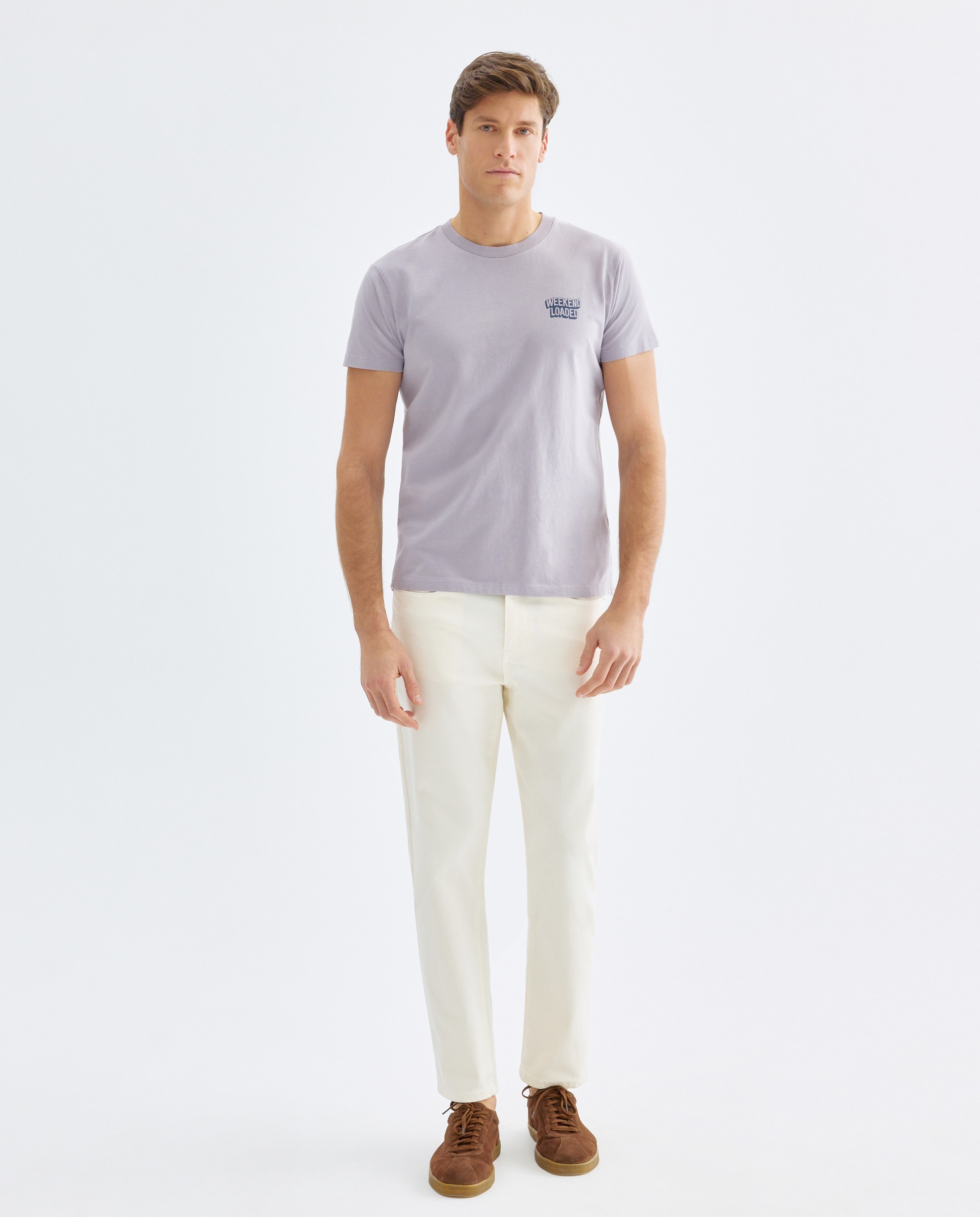 Camiseta de hombre manga corta WEEKEND LOADED 284 Lila-2