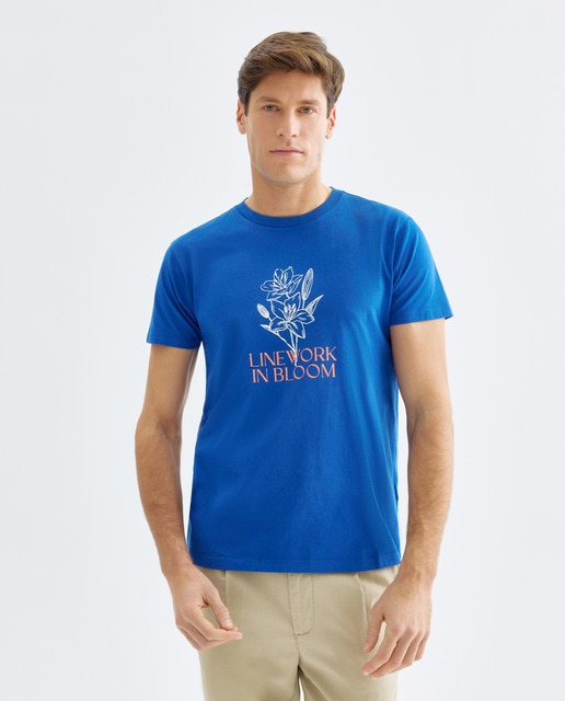 Imagen 0 de Camiseta de hombre manga corta LINE WORK IN BLOOM