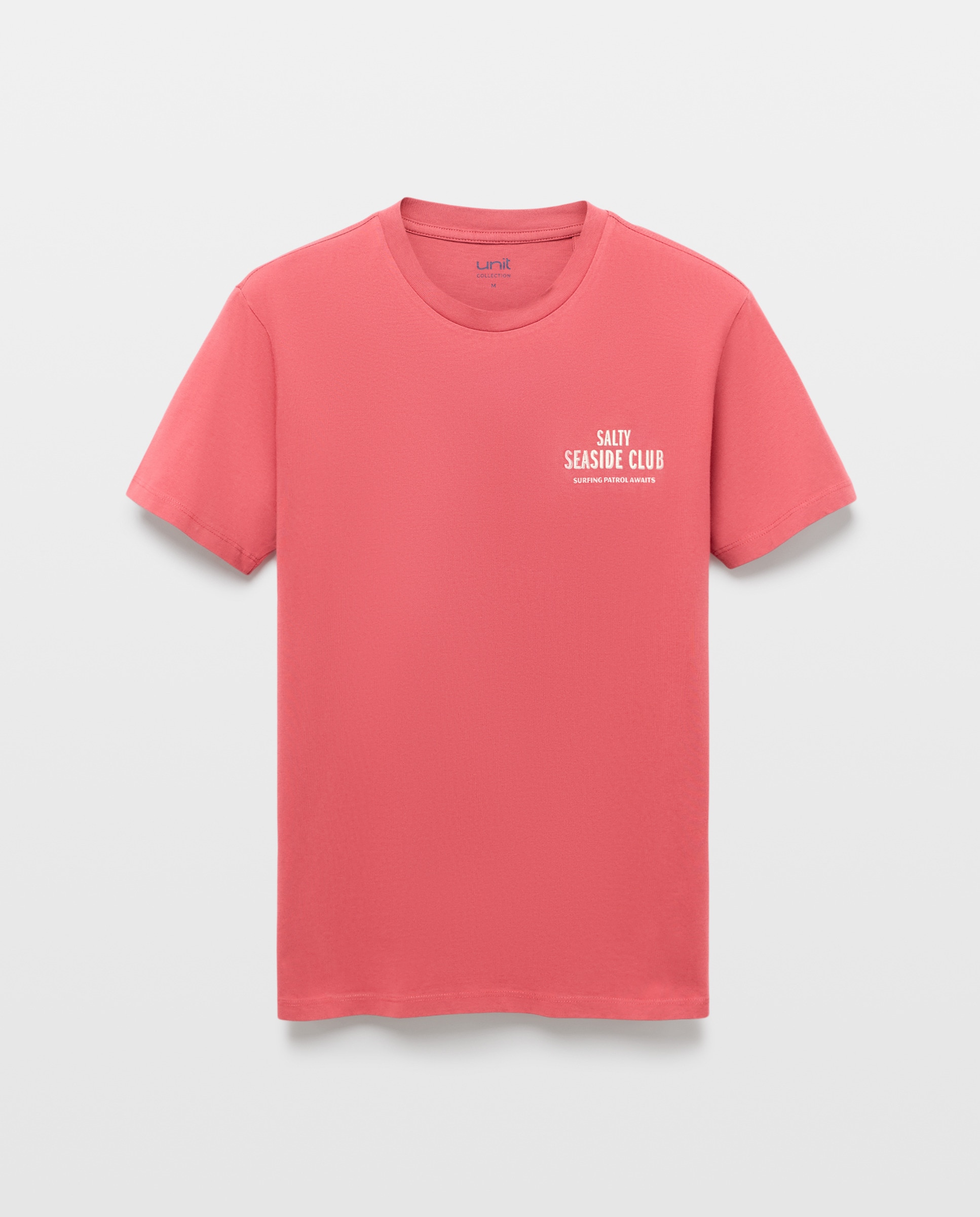 Camiseta de hombre manga corta SALTY SEASIDE CLUB 230 Rosa oscuro-5