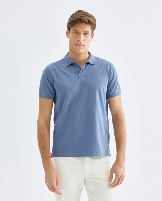 Imagen 0 de Polo de hombre manga corta jersey garment wash