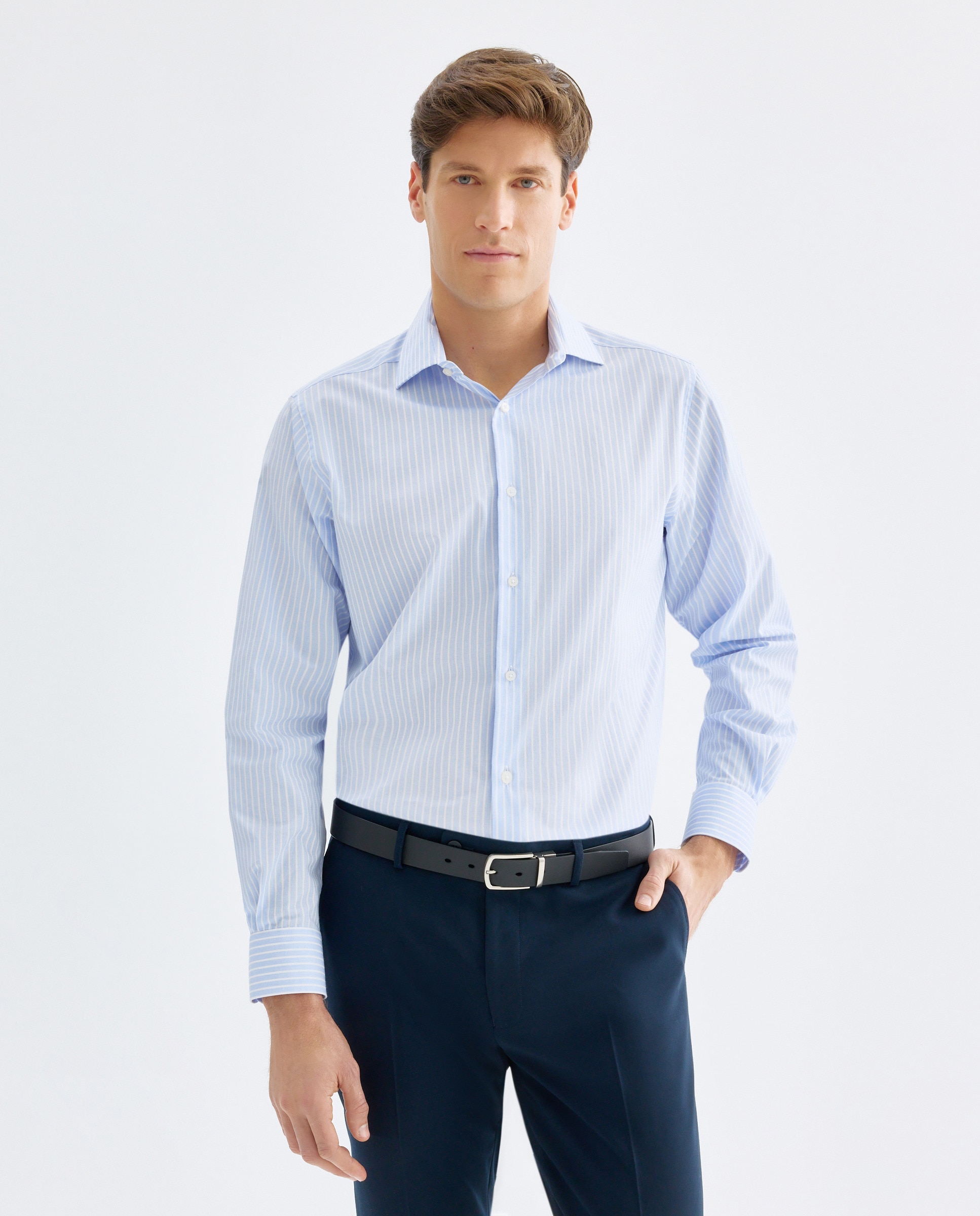 Imagen 0 de Camisa vestir hombre rayas classic fit