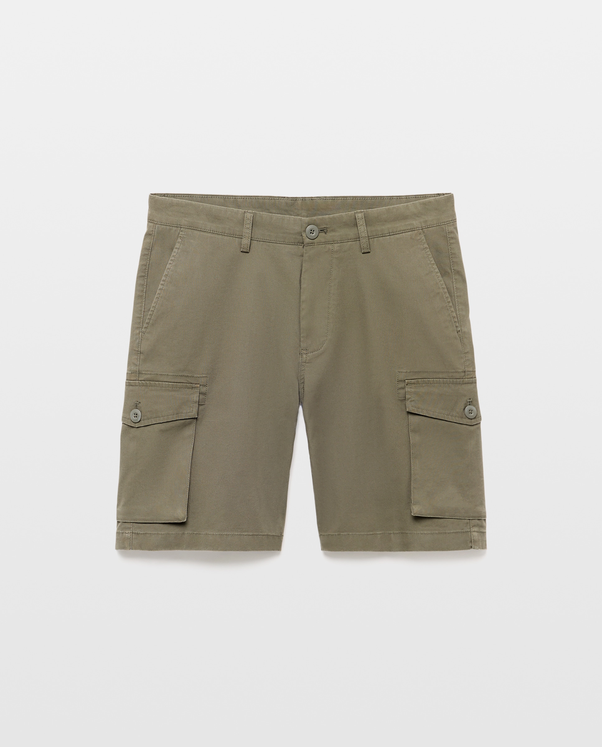Bermuda hombre cargo 530 Verde oscuro-4
