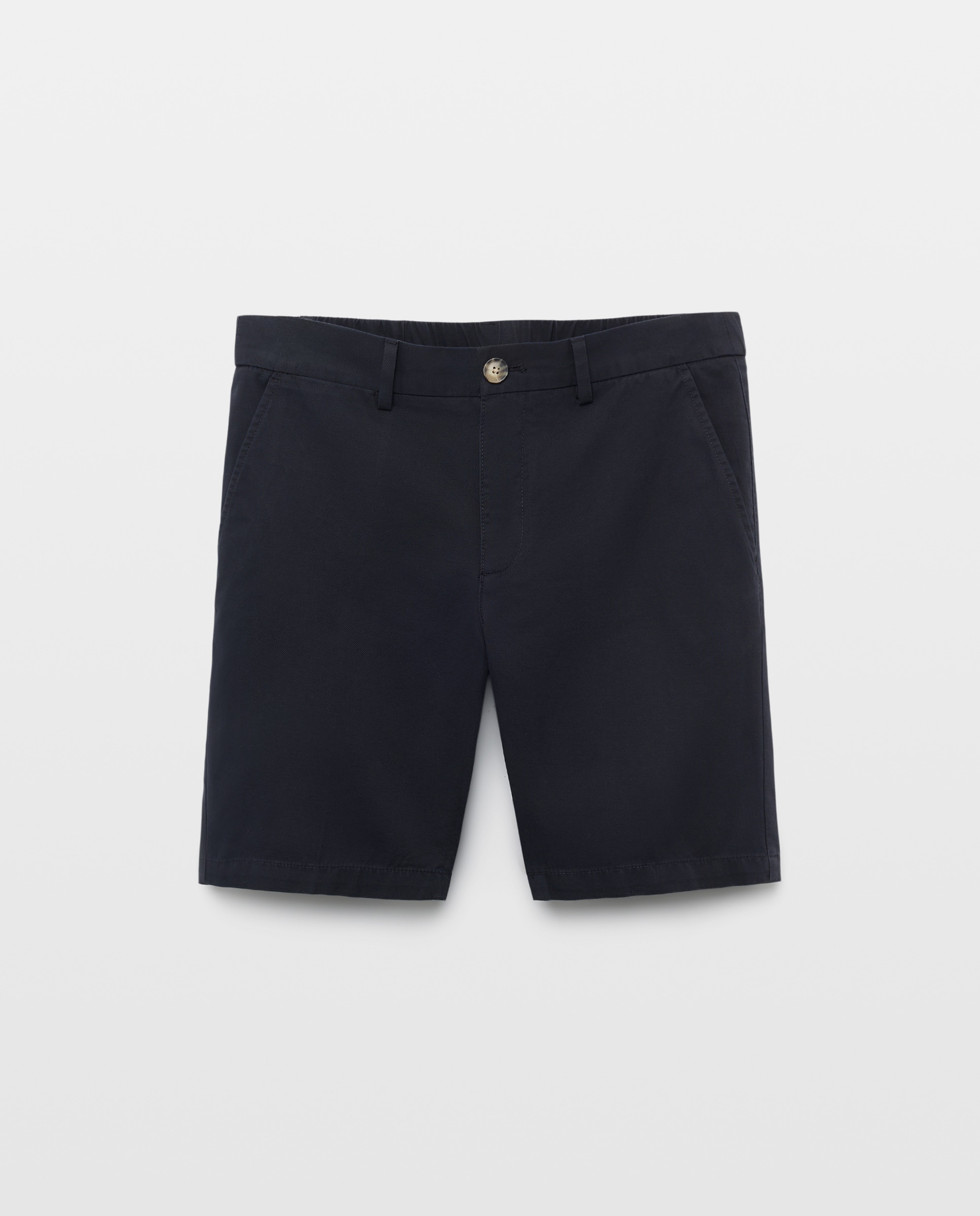 Bermuda hombre chino con goma 471 Índigo-4