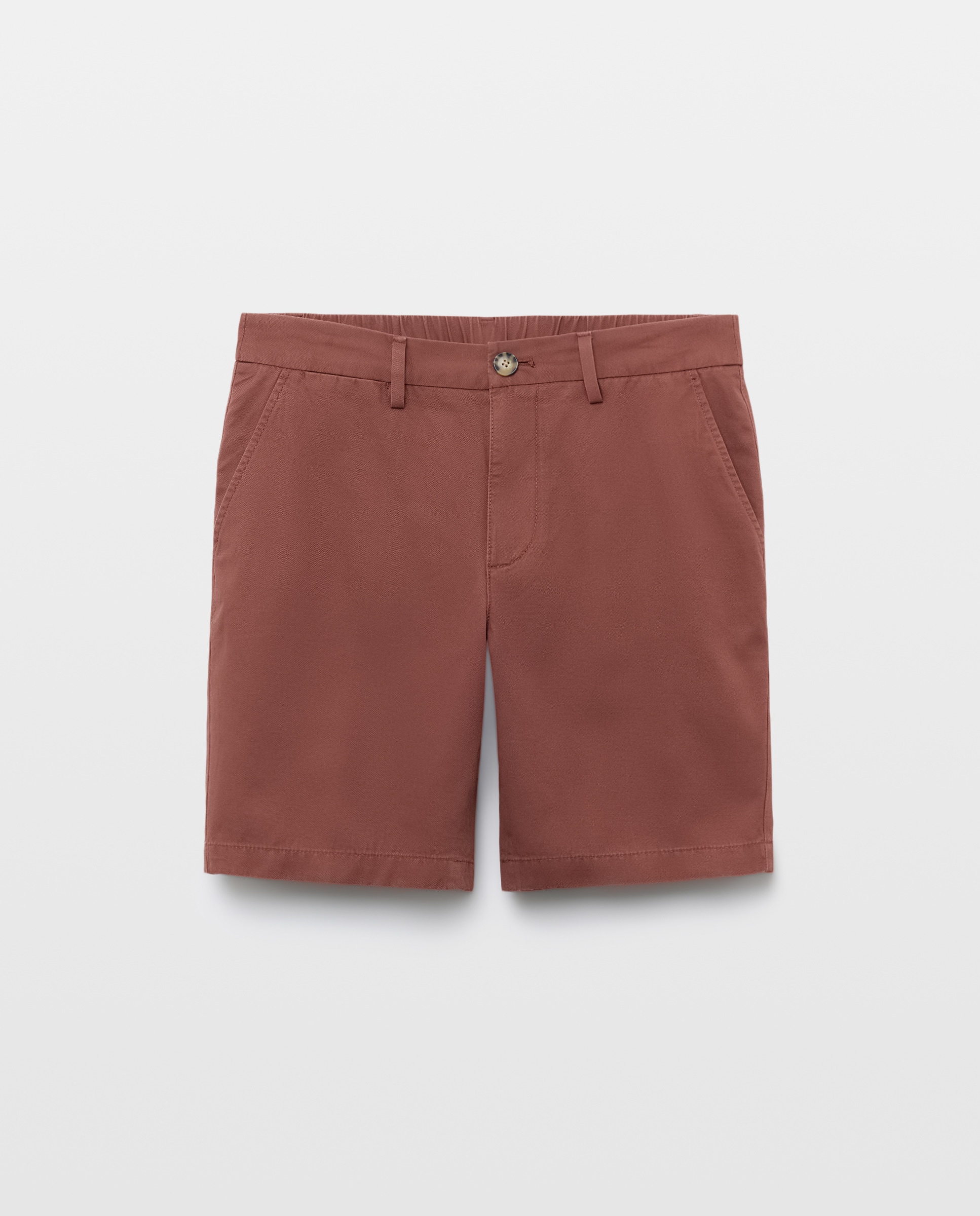 Bermuda hombre chino con goma 770 Terracota-4