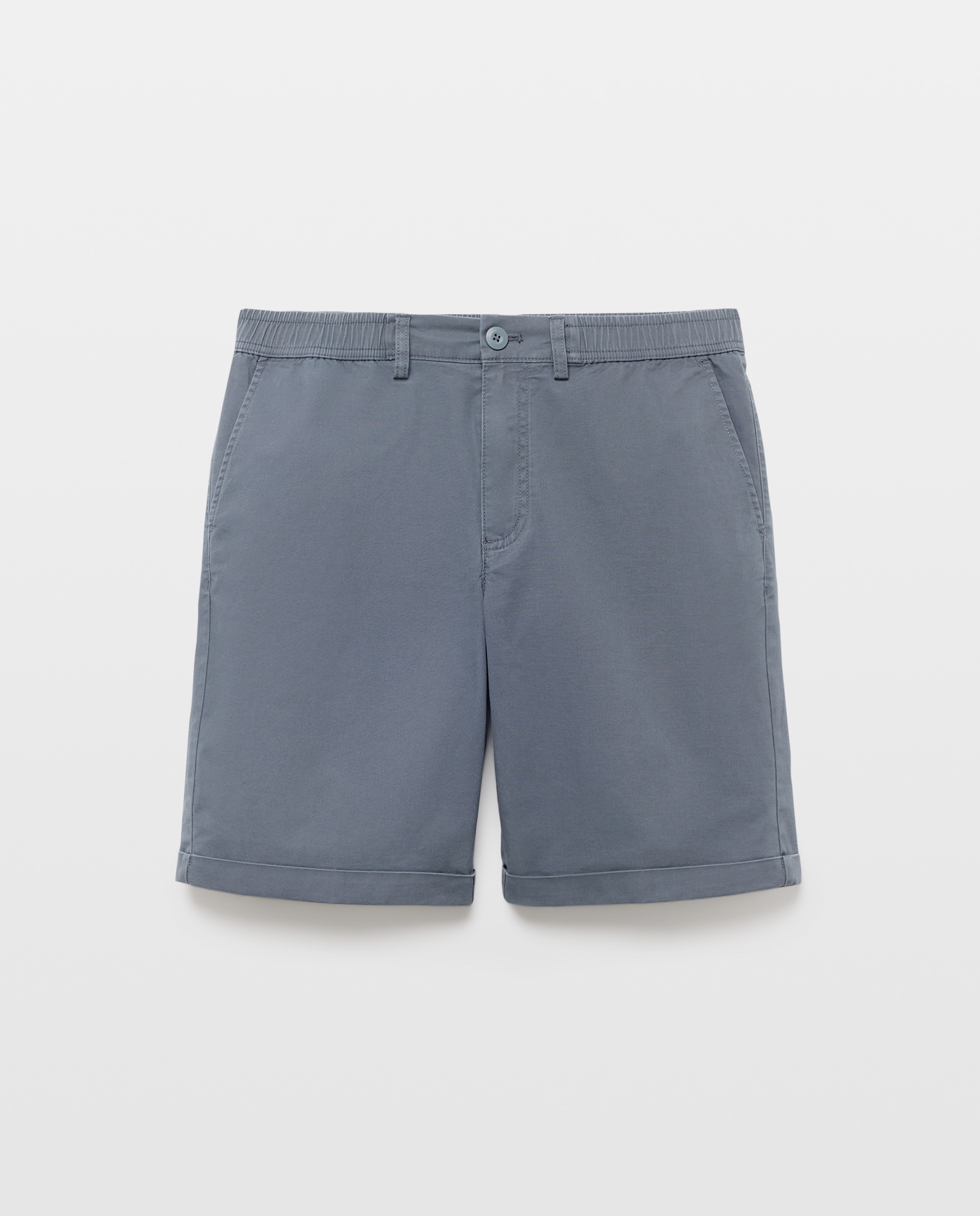 Bermuda hombre chino con goma 430 Azul oscuro-4