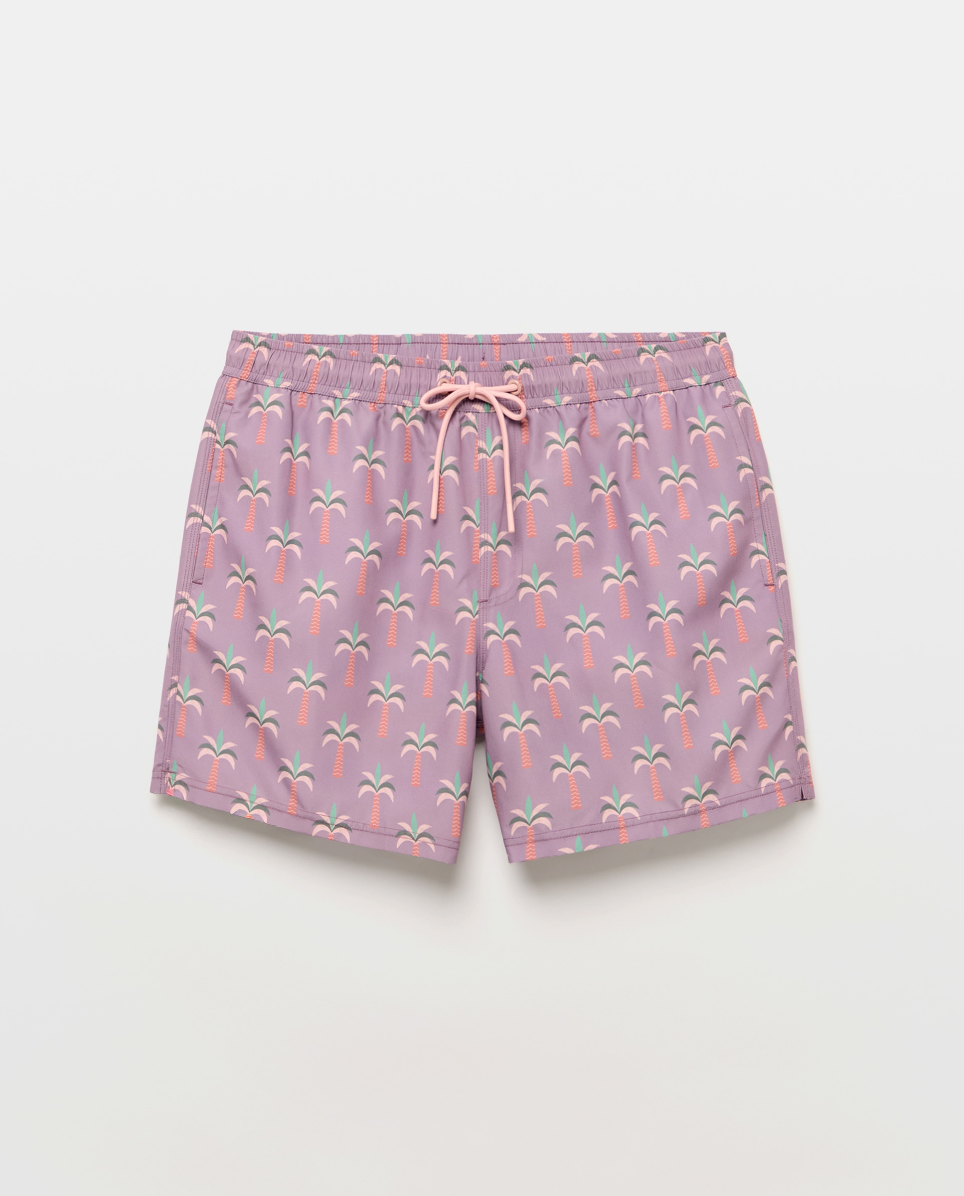 Bañador estampado palmeras color hombre 282 Malva-3