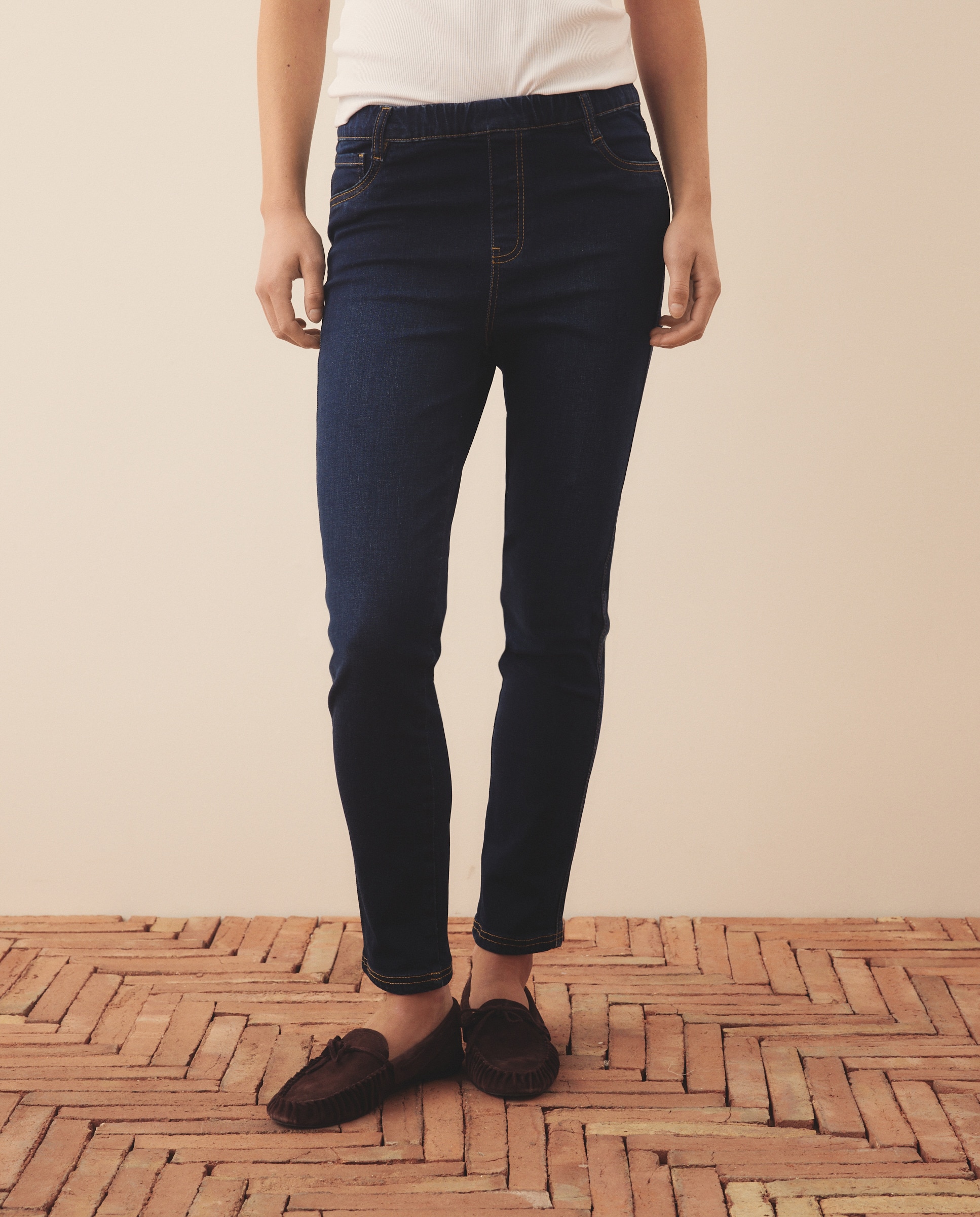 Jeans skinny lisas Azul Suave-2