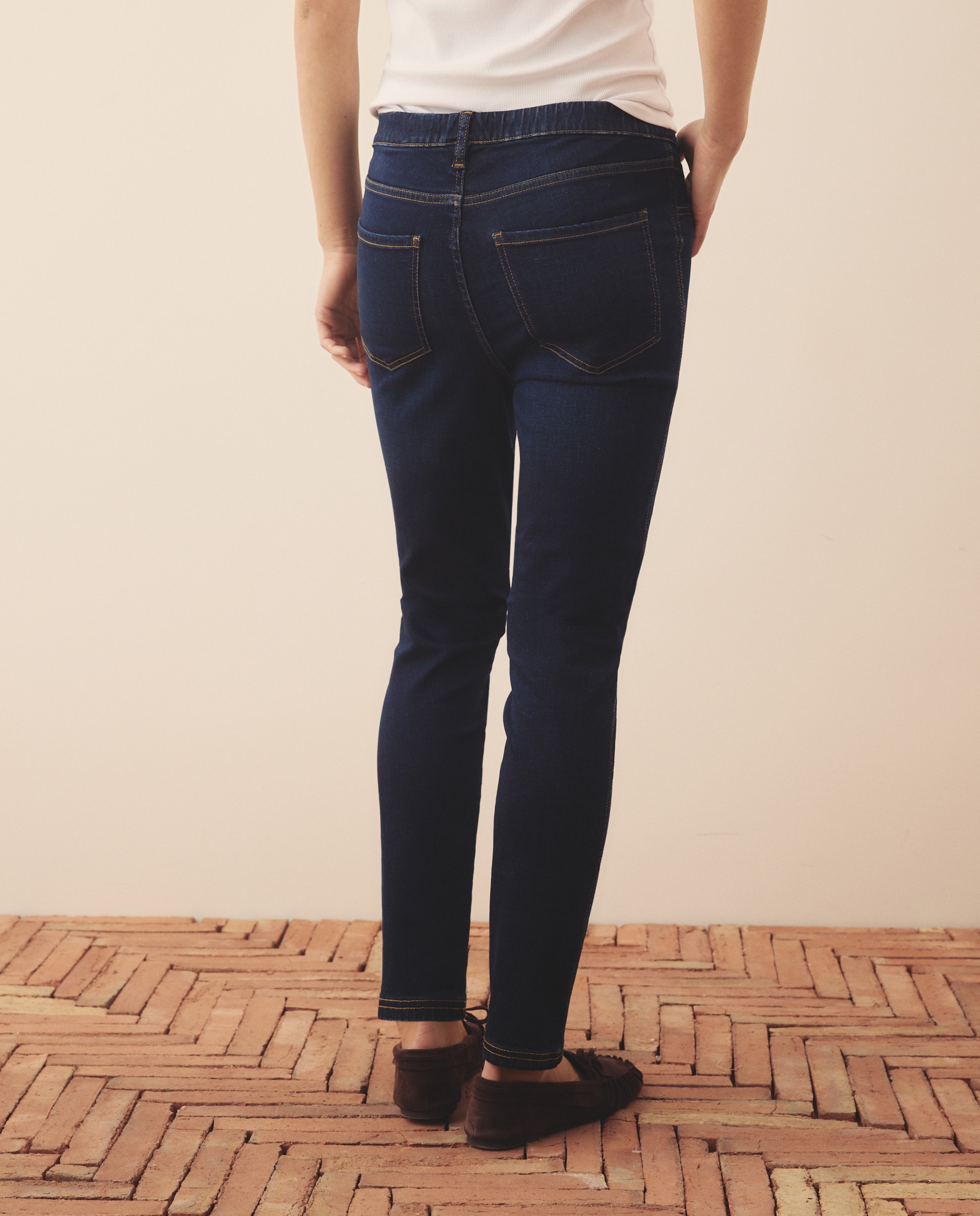 Jeans skinny lisas Azul Suave-3