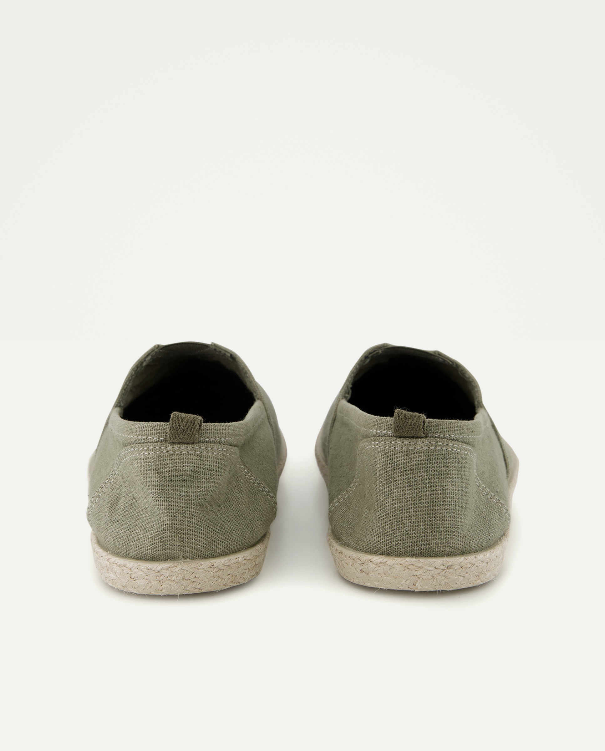Lona lavada elastico de hombre con piso de goma y yute 520 Kaki-3