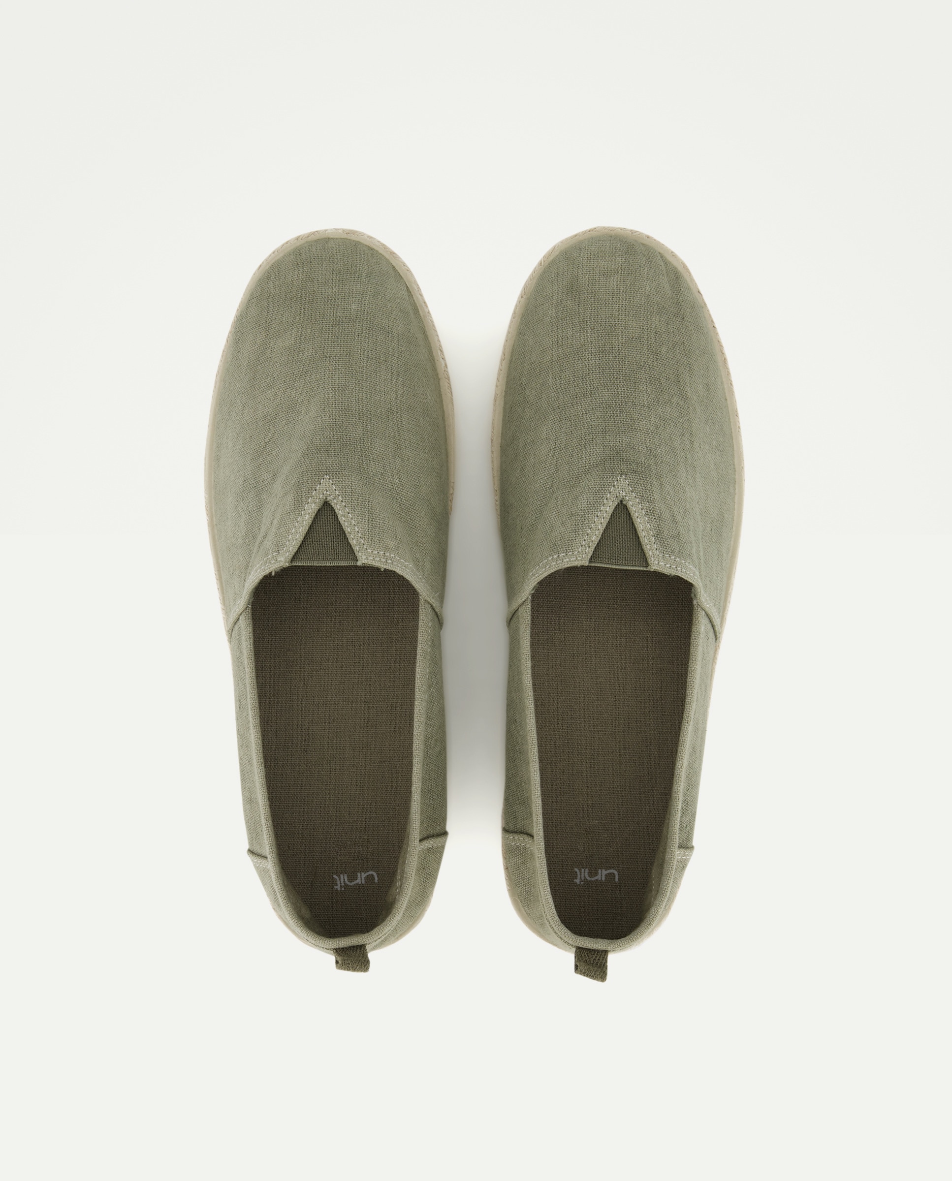 Lona lavada elastico de hombre con piso de goma y yute 520 Kaki-4