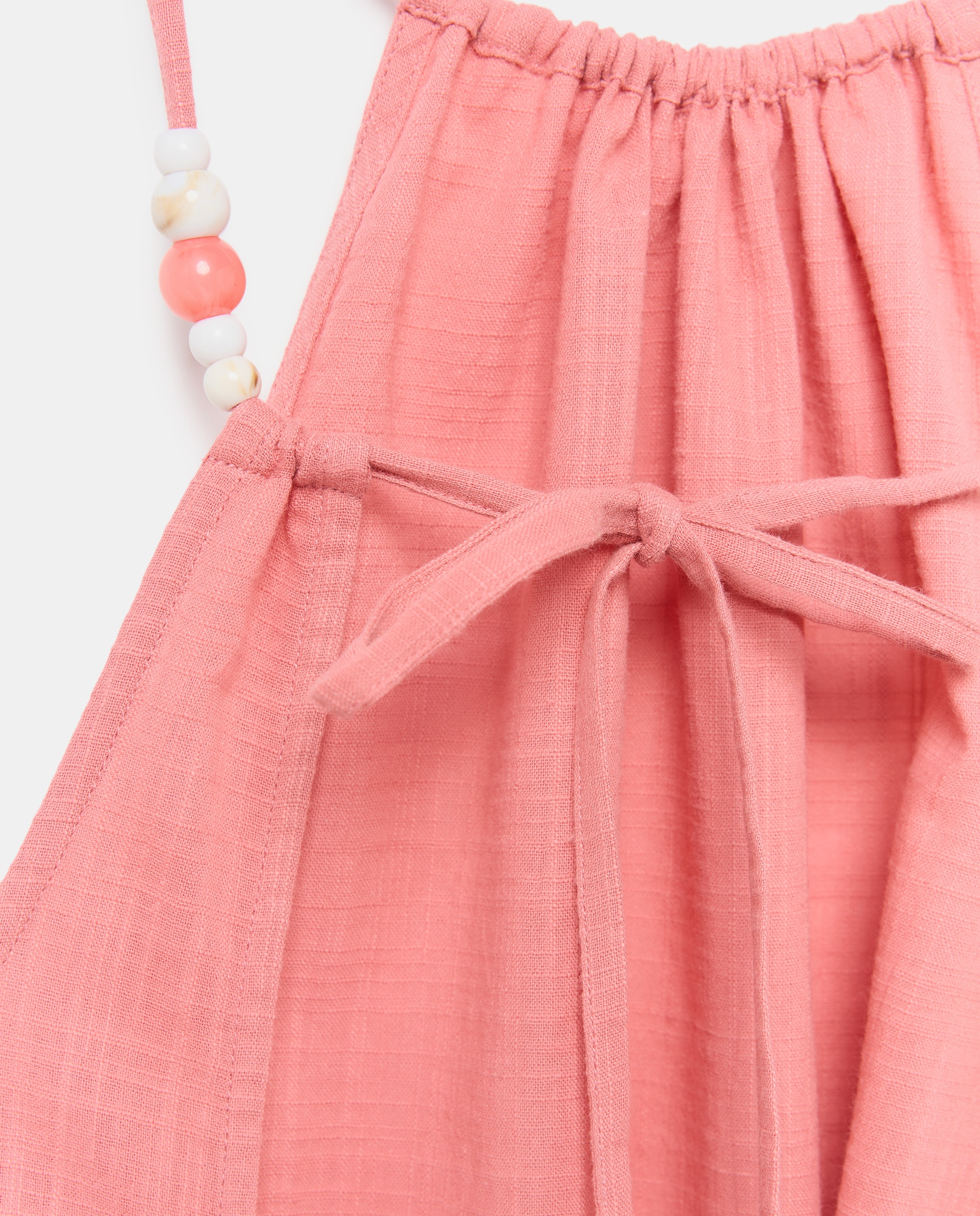 Vestido curto liso 200 Rosa-5