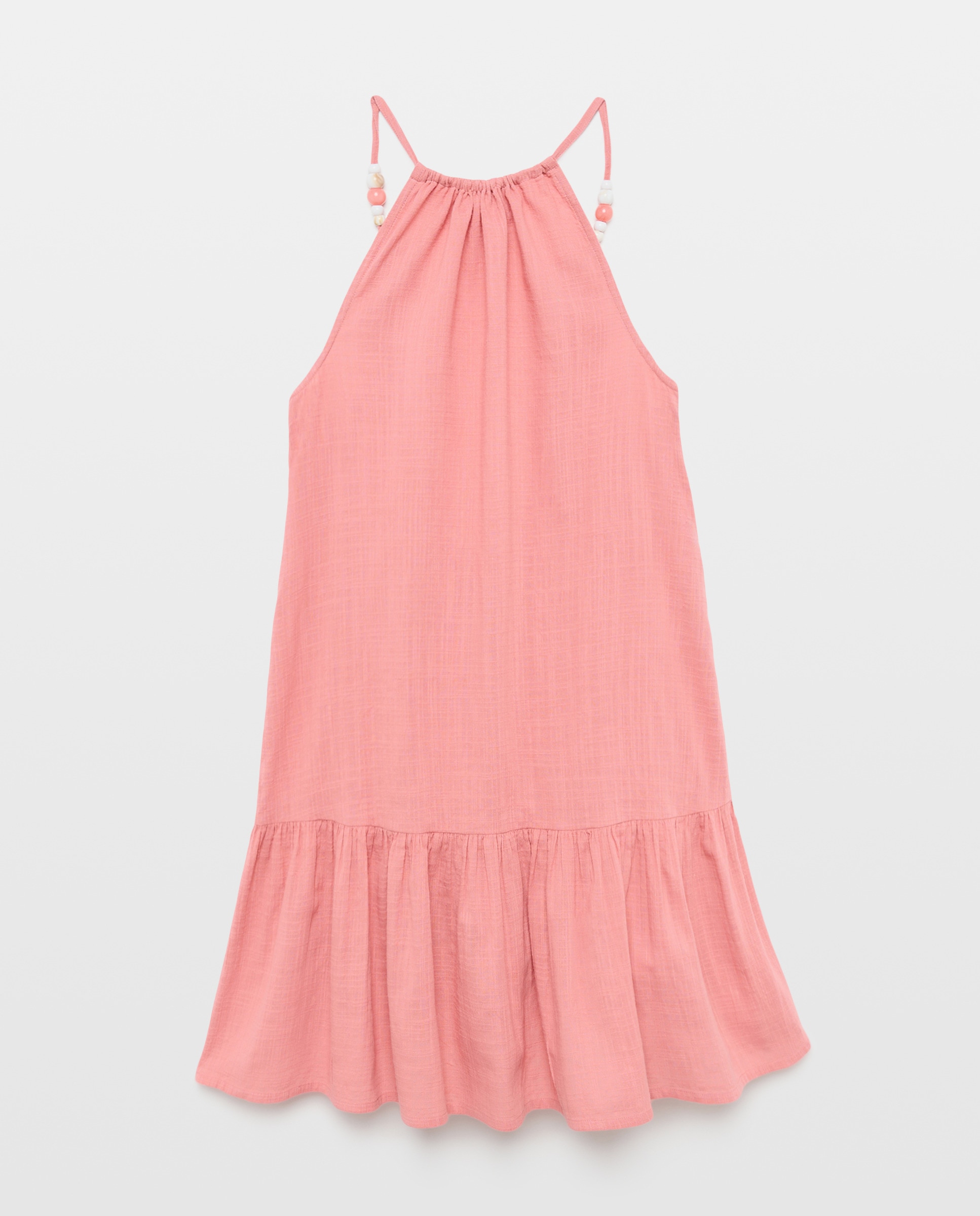Vestido curto liso 200 Rosa-4