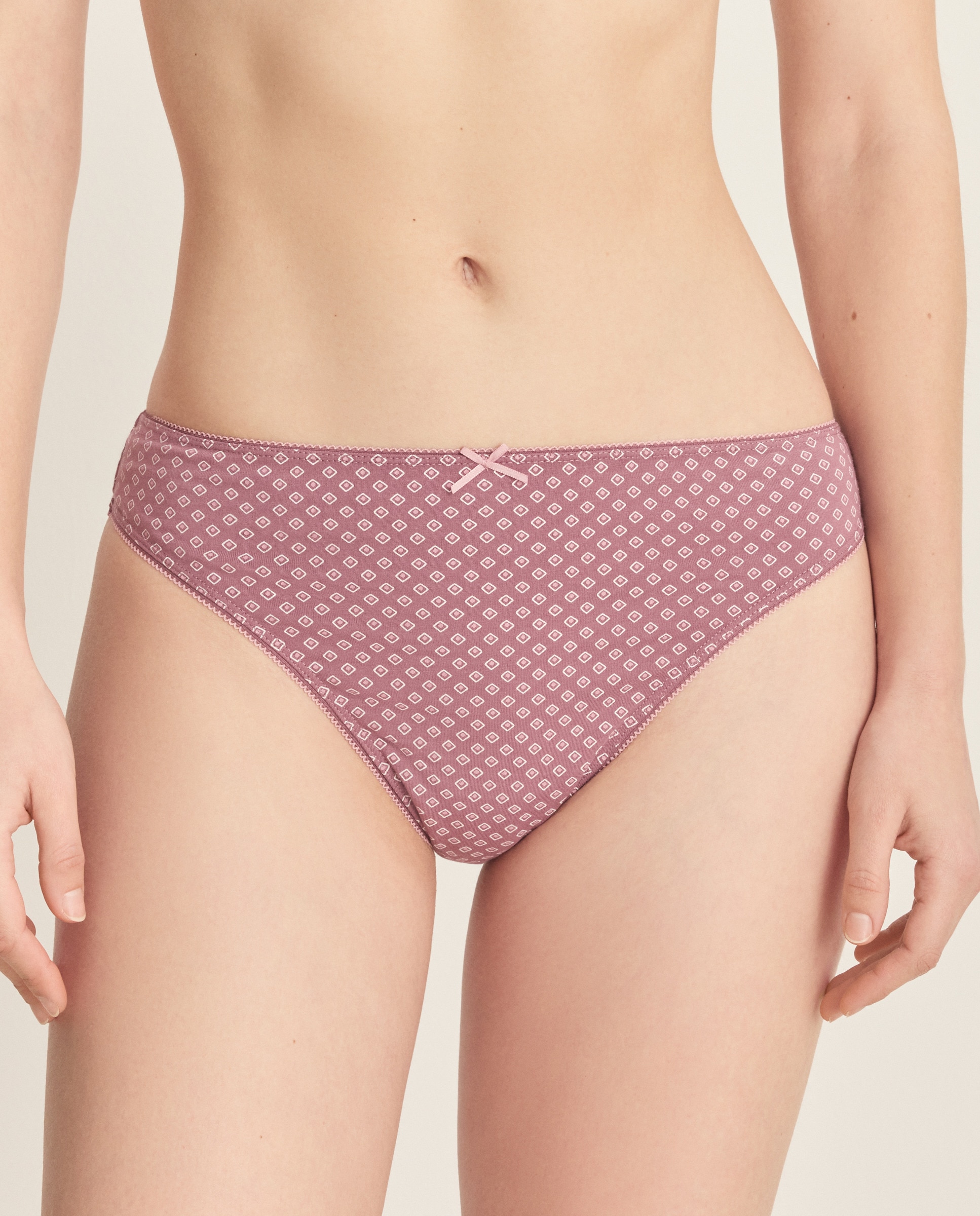 Pack de 3 Cuecas de Malha Geométrica Rosa-1