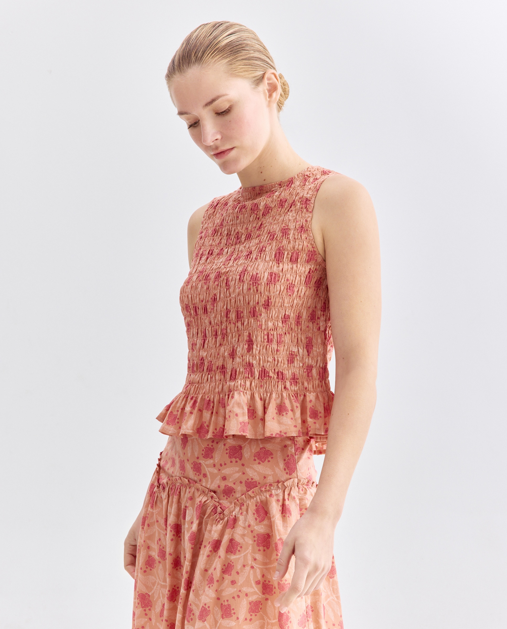 Imagen 0 de Blusa de mujer de flores total look